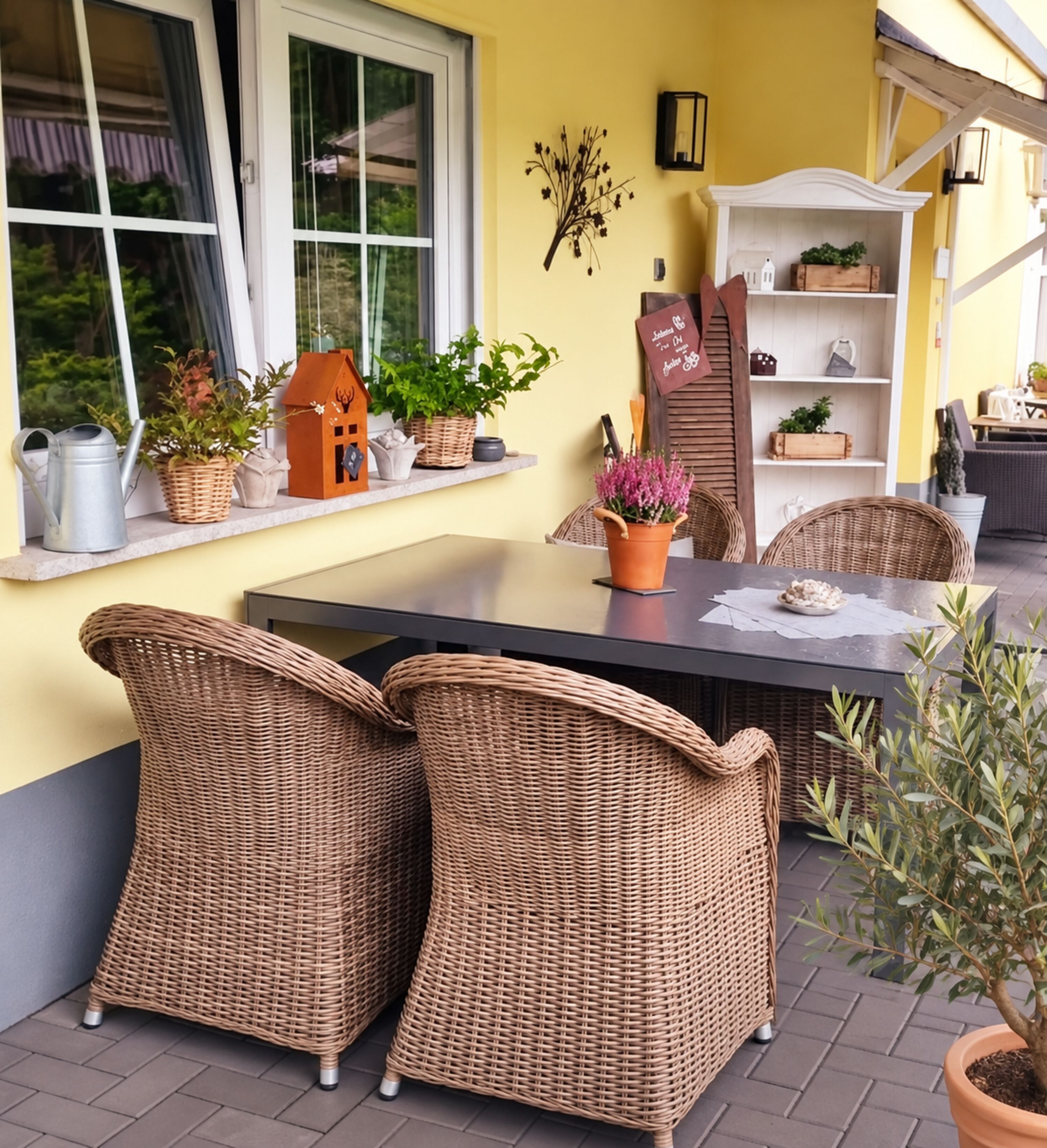 Terrasse mit direktem Gartenzugang