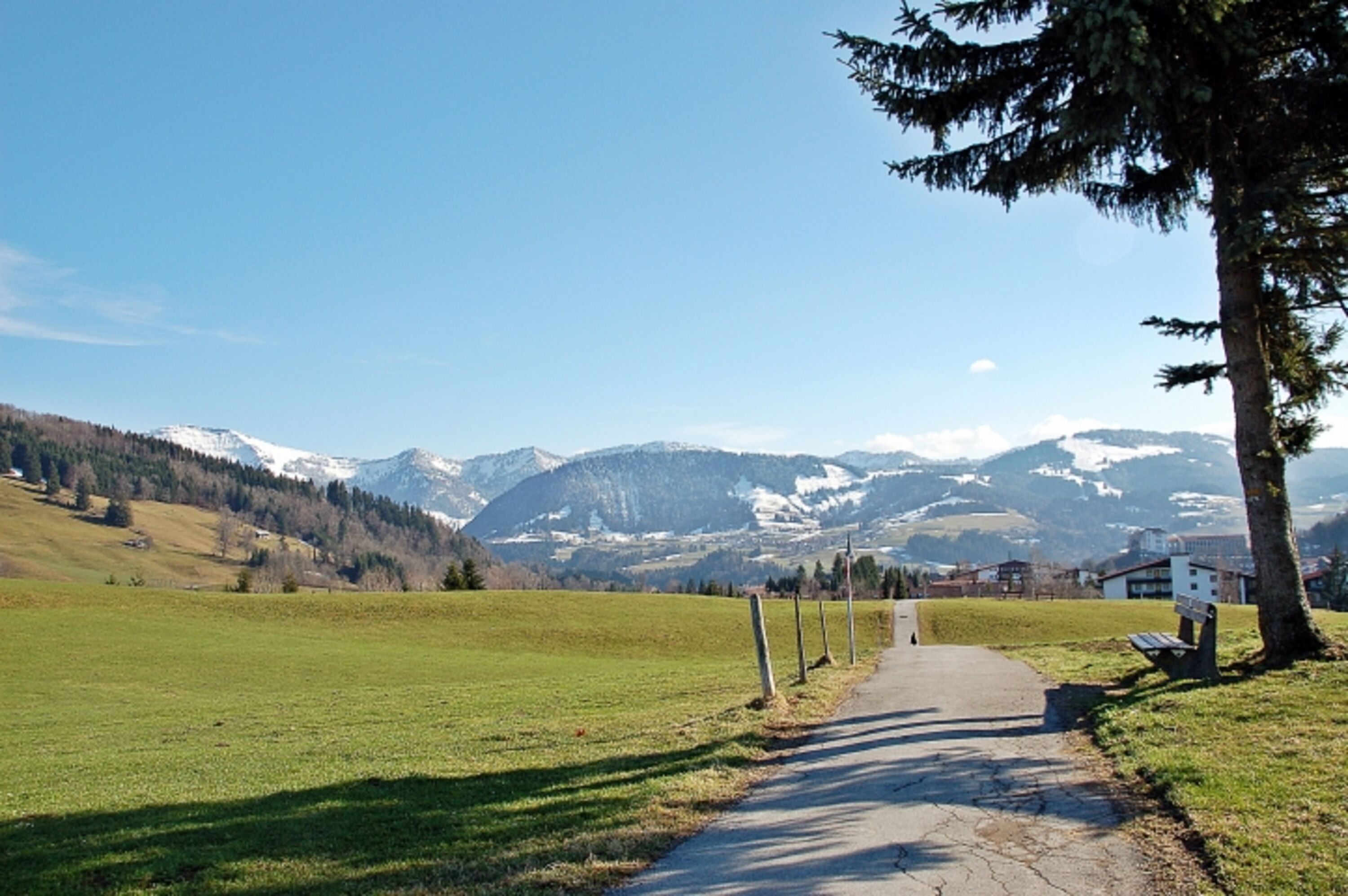 Zahlreiche Wanderwege und Nordic-Walking-Routen beginnen direkt hinter dem Haus (übrigens auch ideal zum "Gassigehen" oder für ausgedehnte Spaziergänge) !!