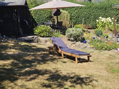 unser Gartenhaus mit Grillecke
