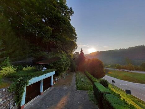 Blick vom Balkon