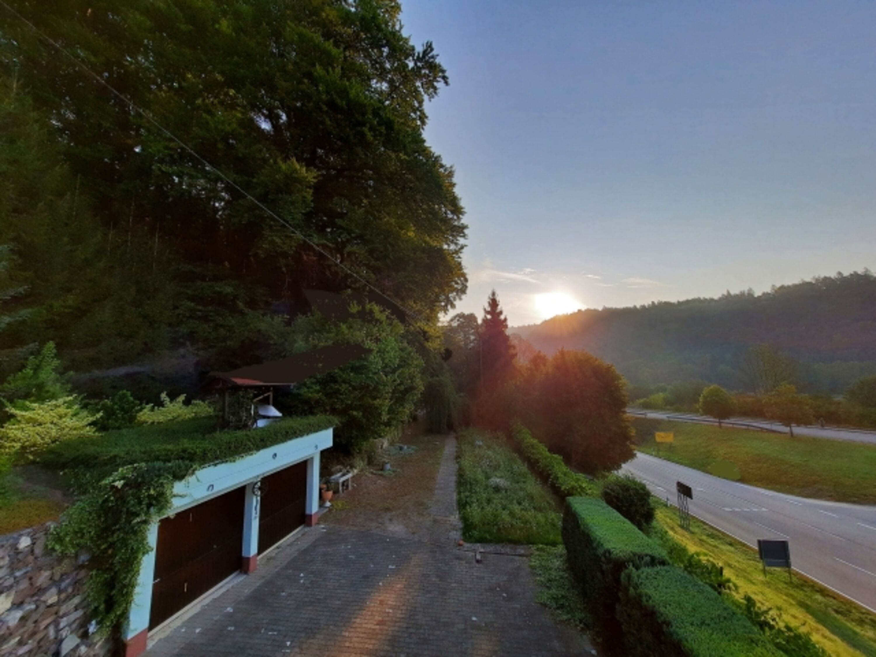 Blick vom Balkon