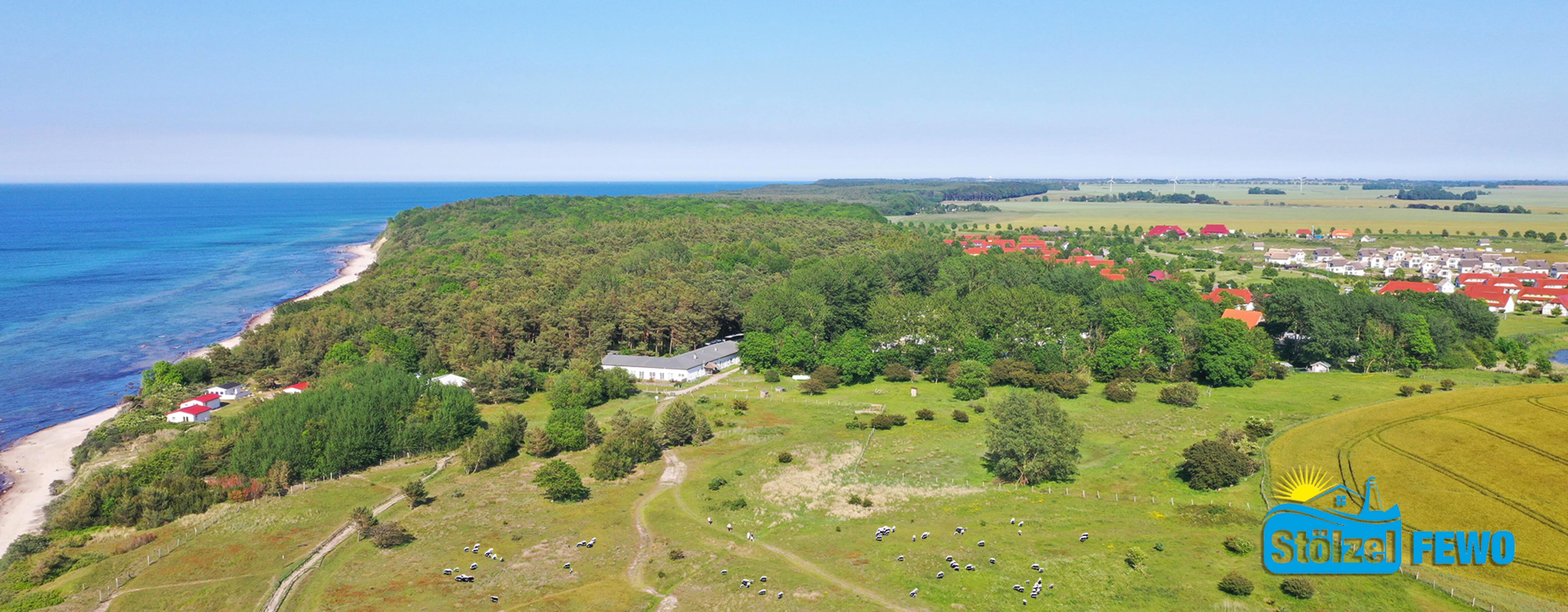 Luftbild mit Ostsee