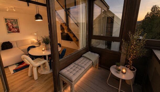 Gemütlicher Balkon