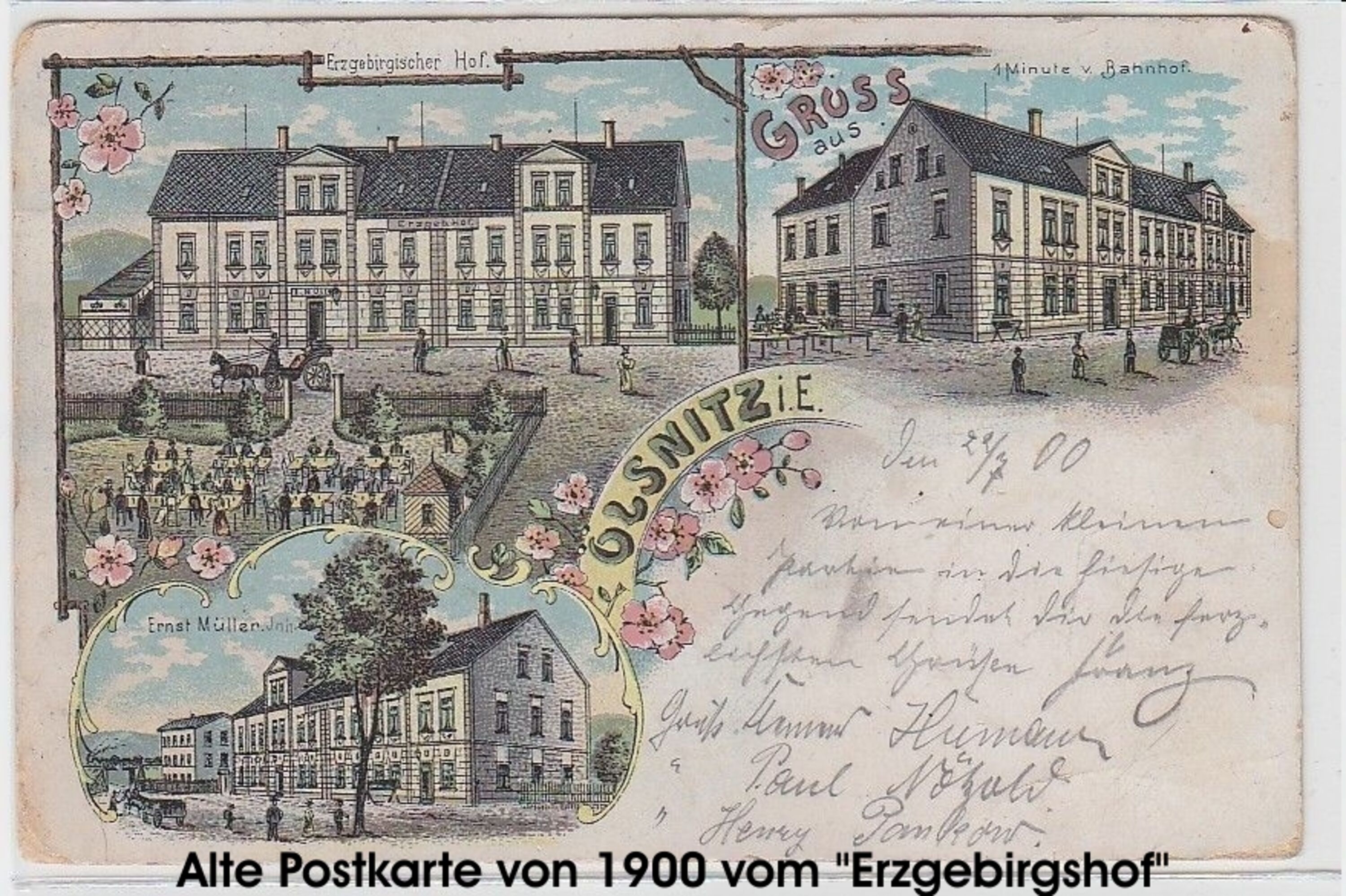 historische Postkarte vom Objekt