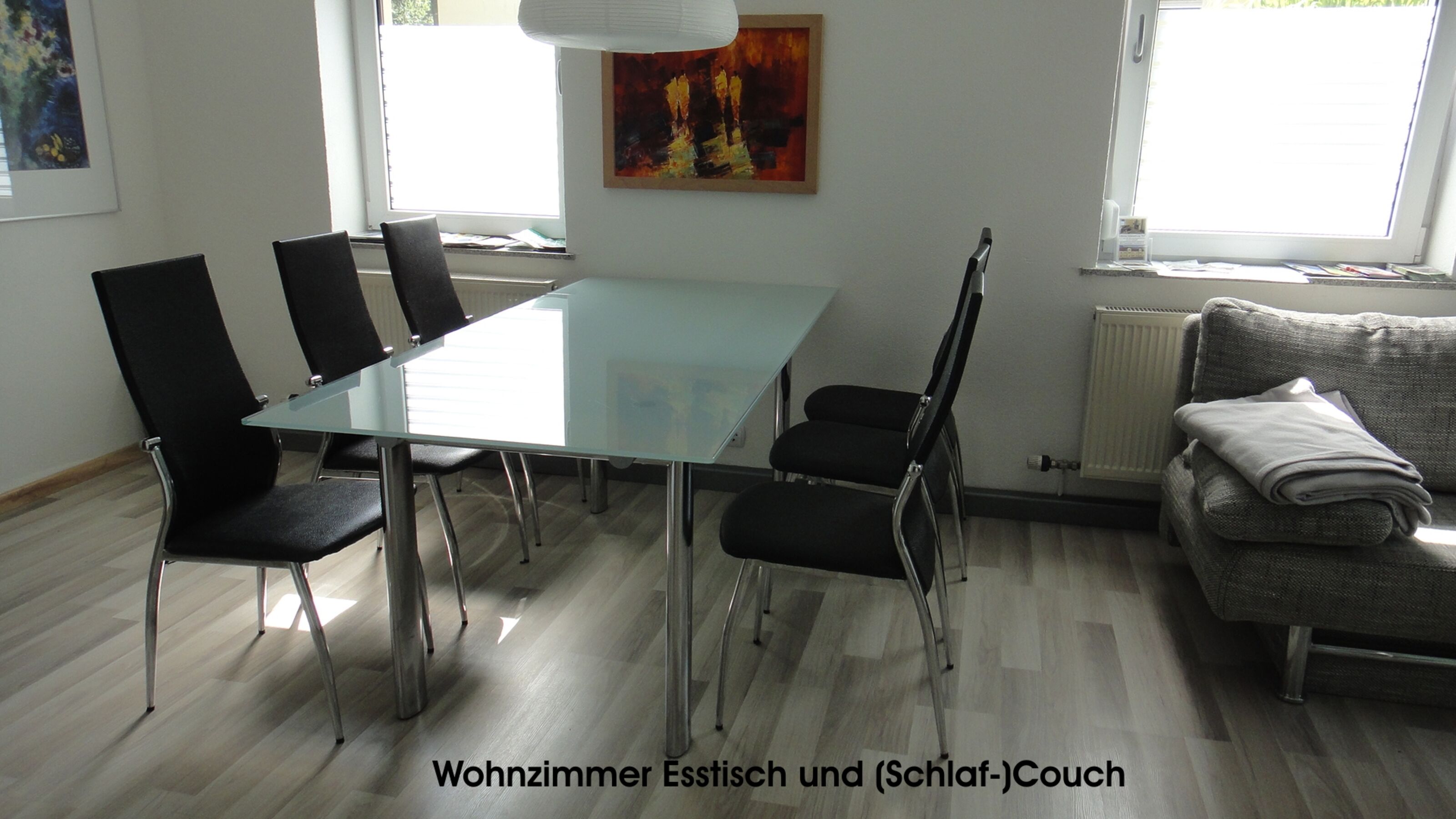 Wohnzimmer Esstisch für 6