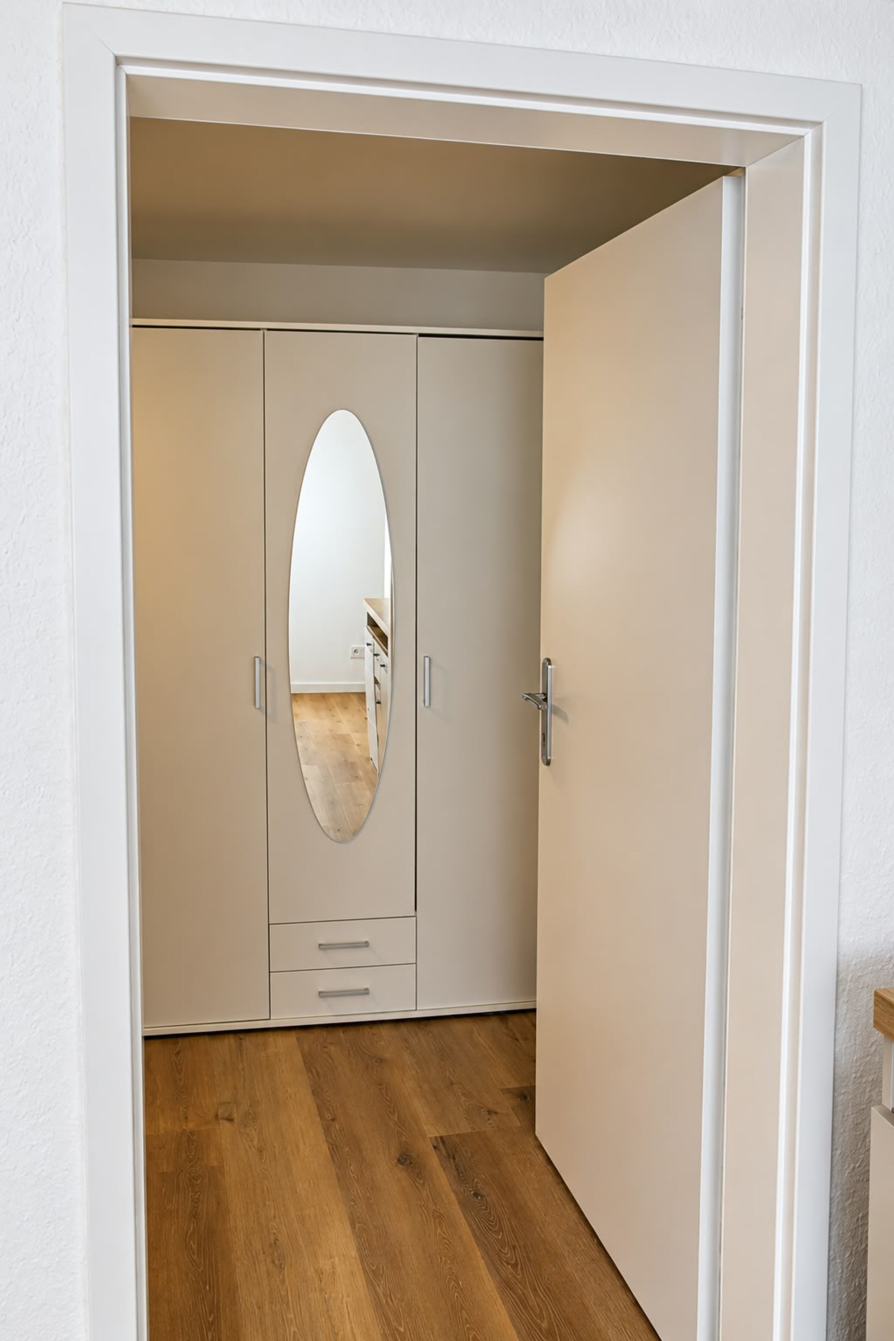Blick ins Schlafzimmer