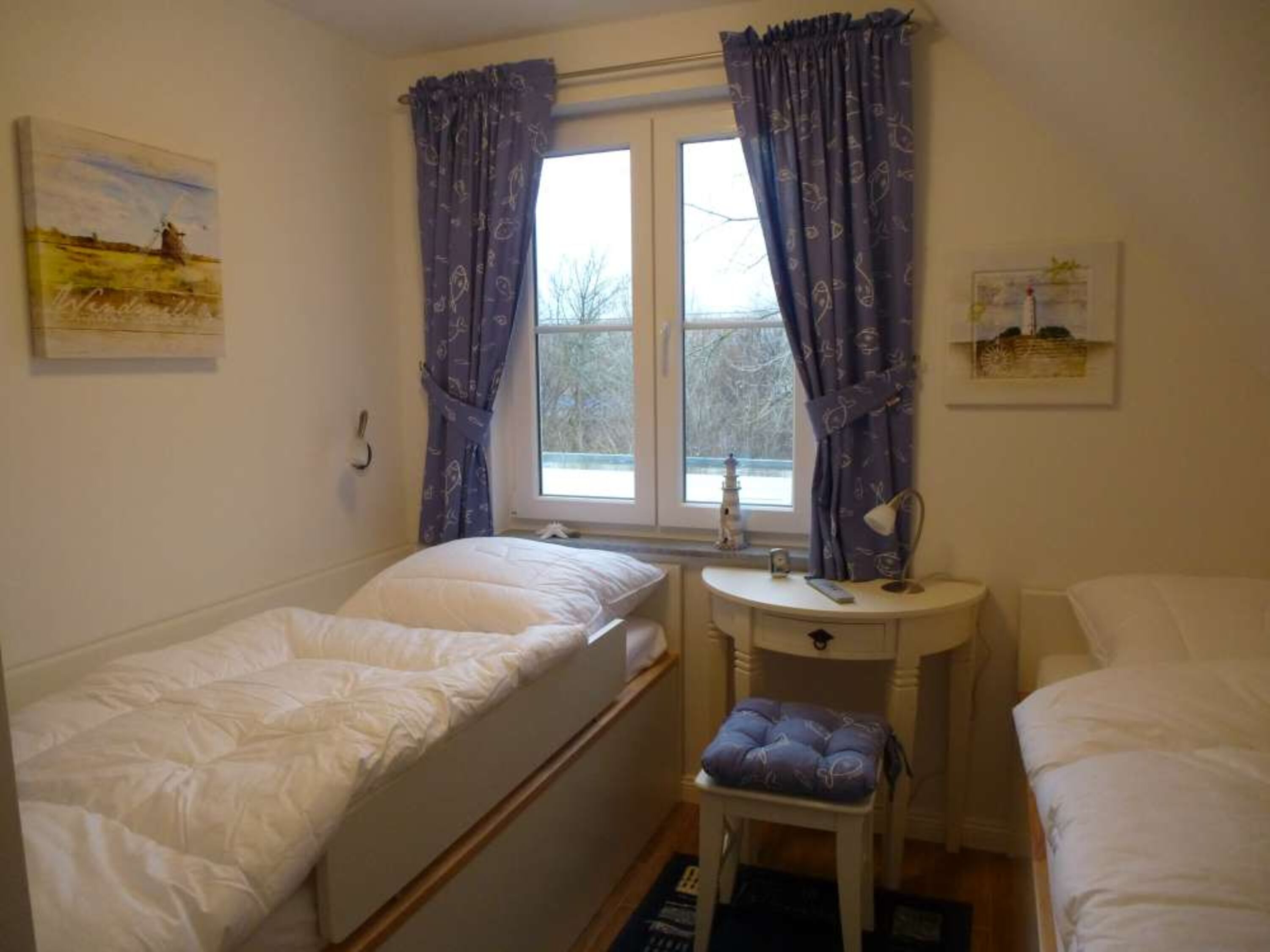 Schlafzimmer mit 2 Einzelbetten