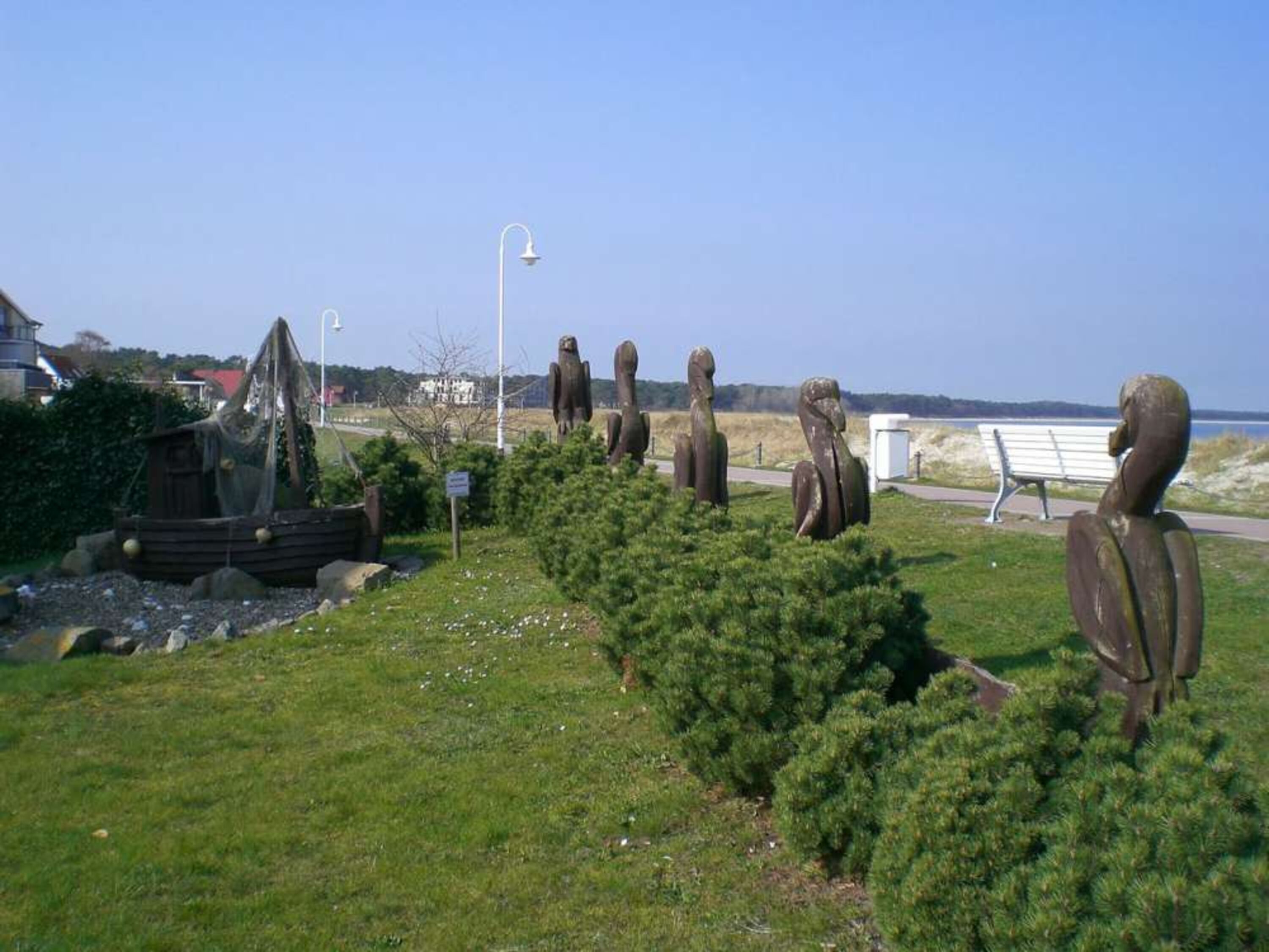 Die Strandpromenade direkt vor dem Haus.