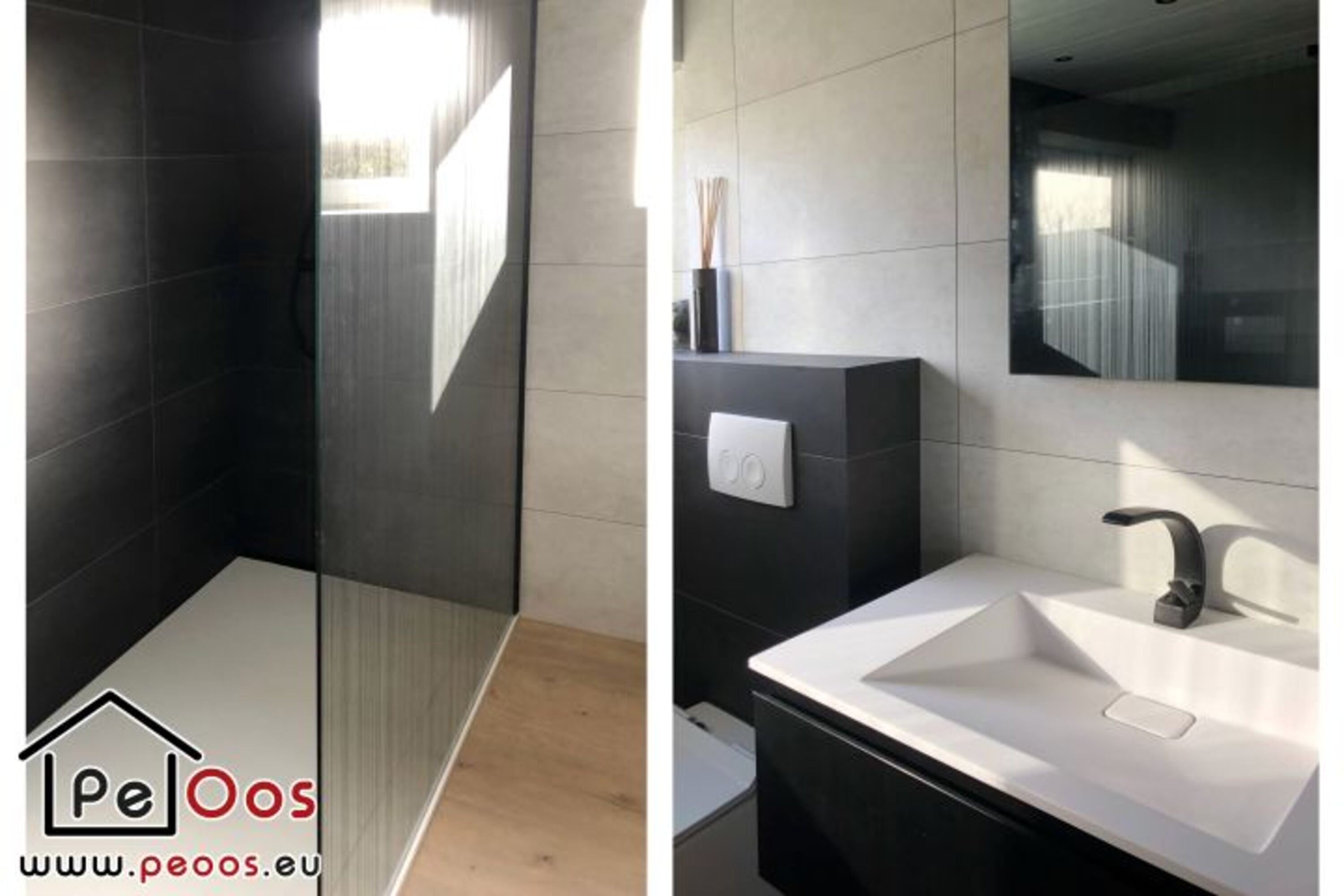 Modern renoviertes Badezimmer