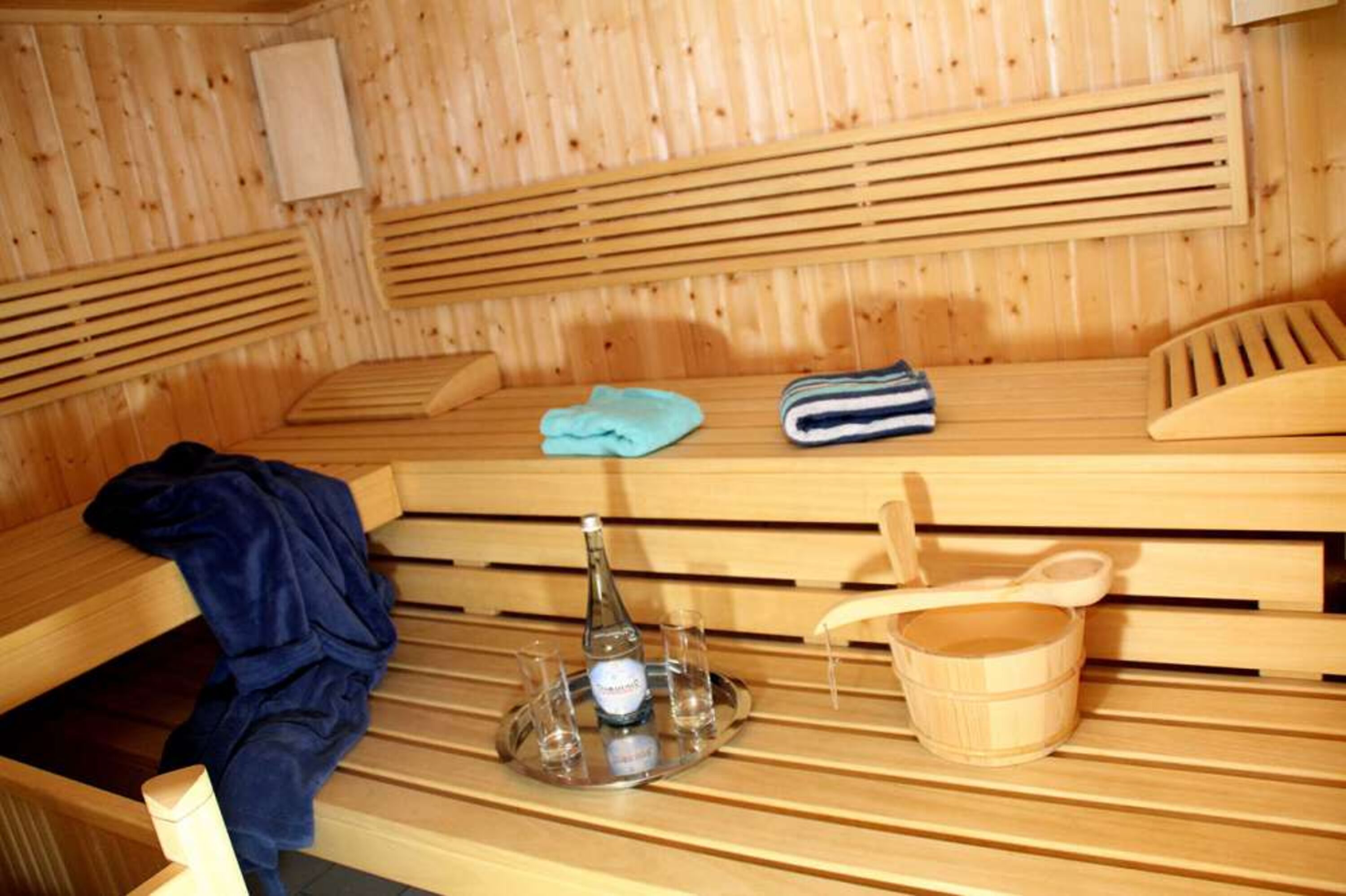 Entspannen Sie in der hauseigenen Sauna!