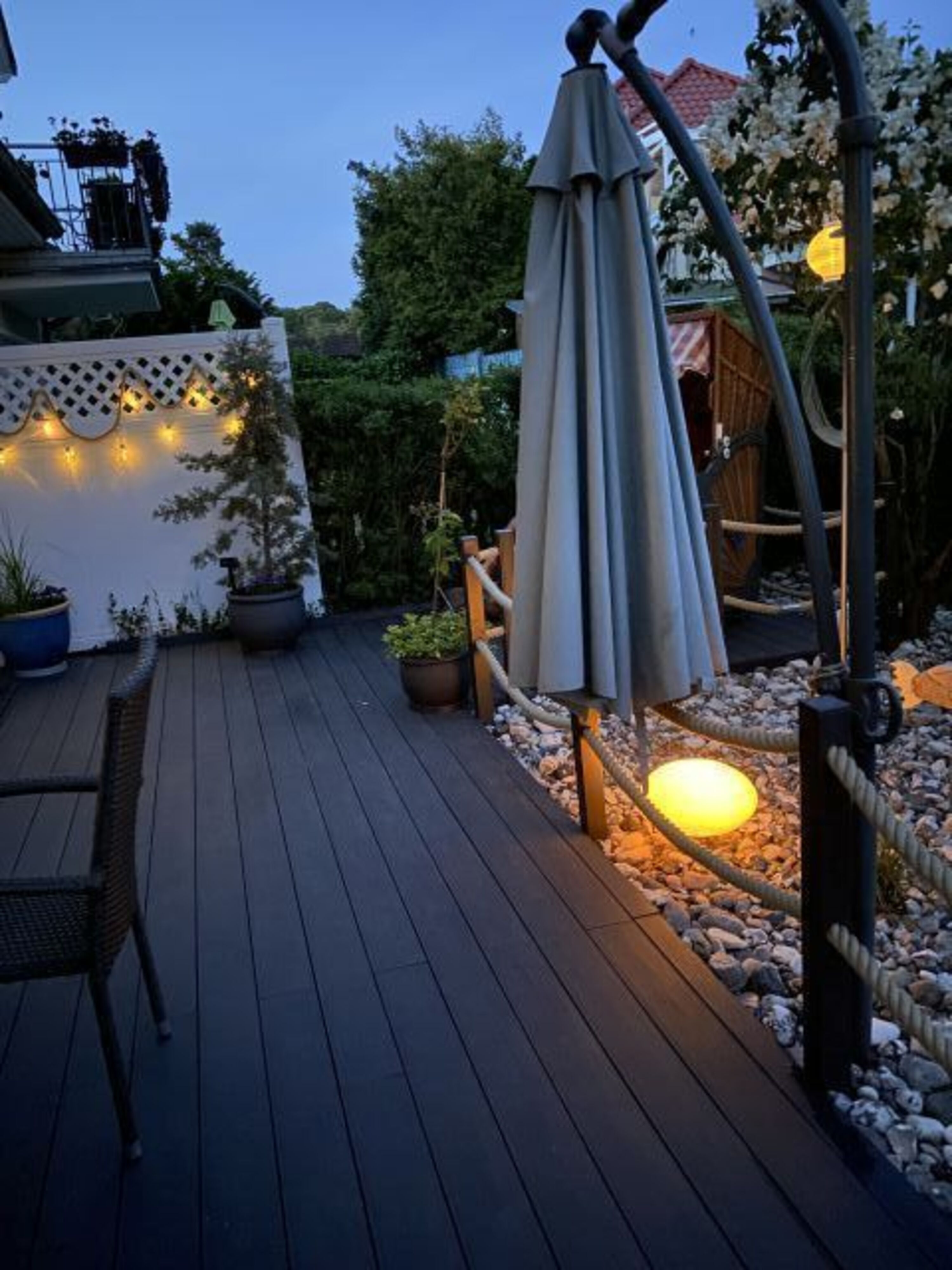 Terrasse am Abend