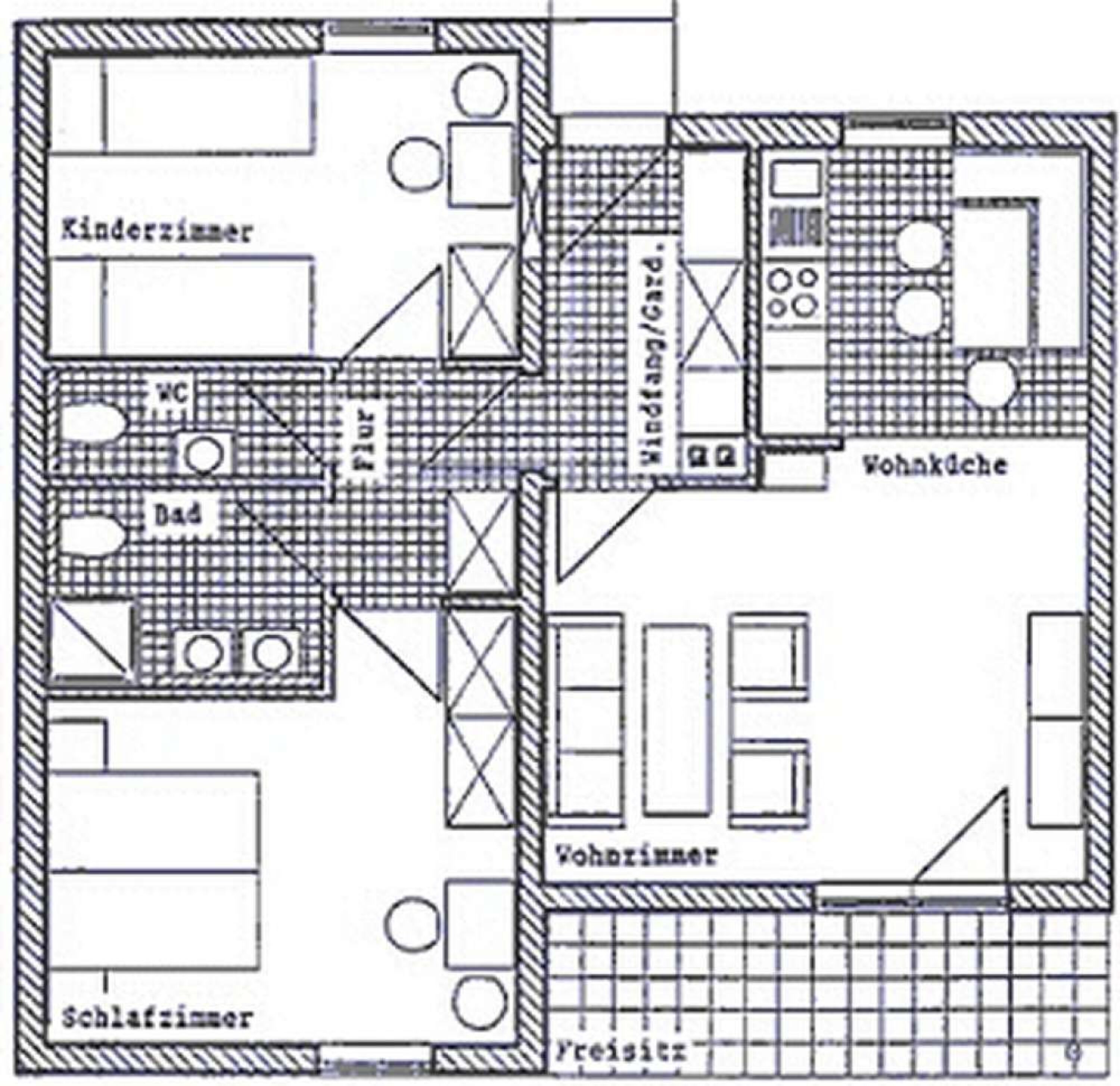 Grundriss des Haustyps