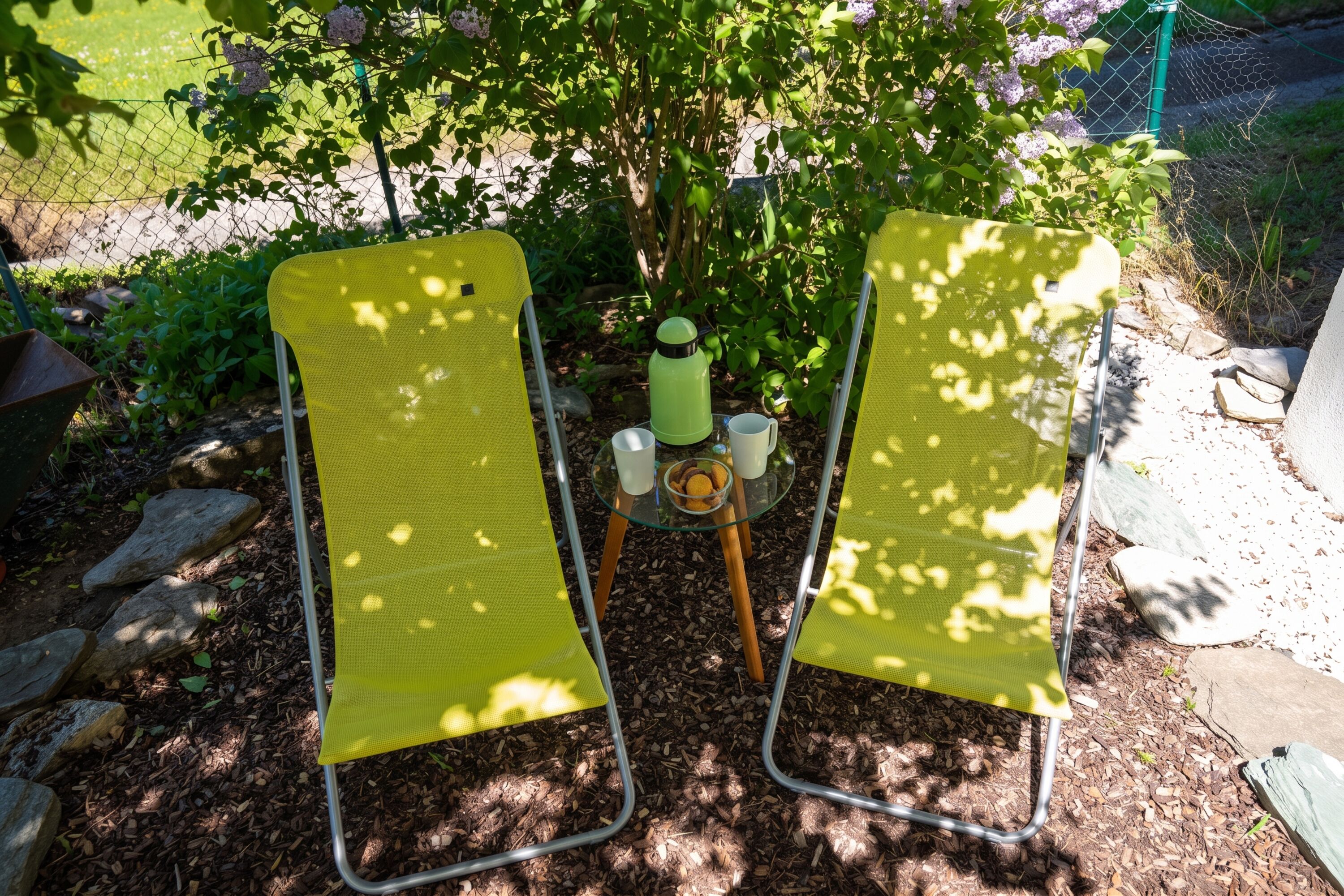 Im Garten entspannen