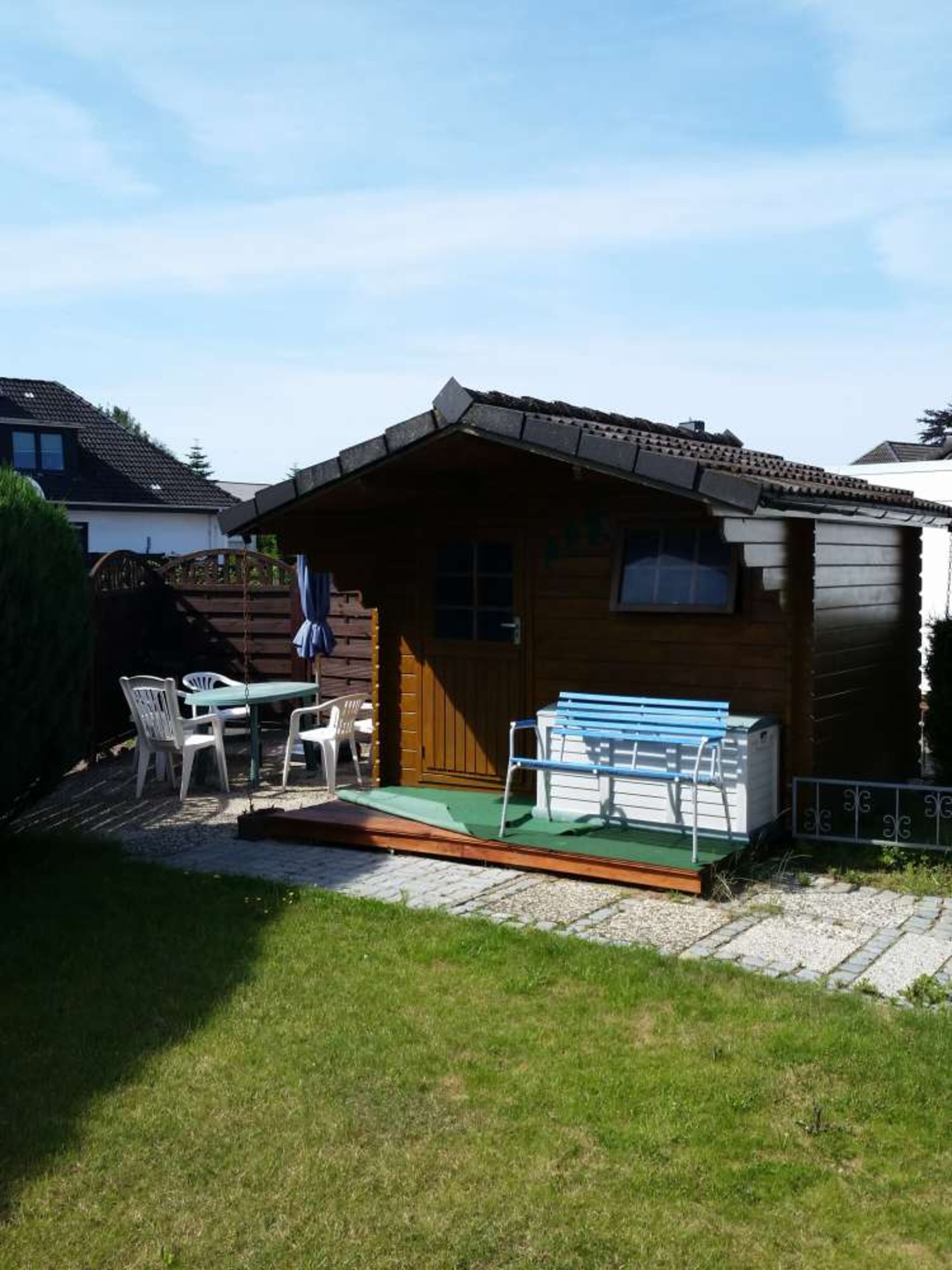 Garten und Gartenhäuschen