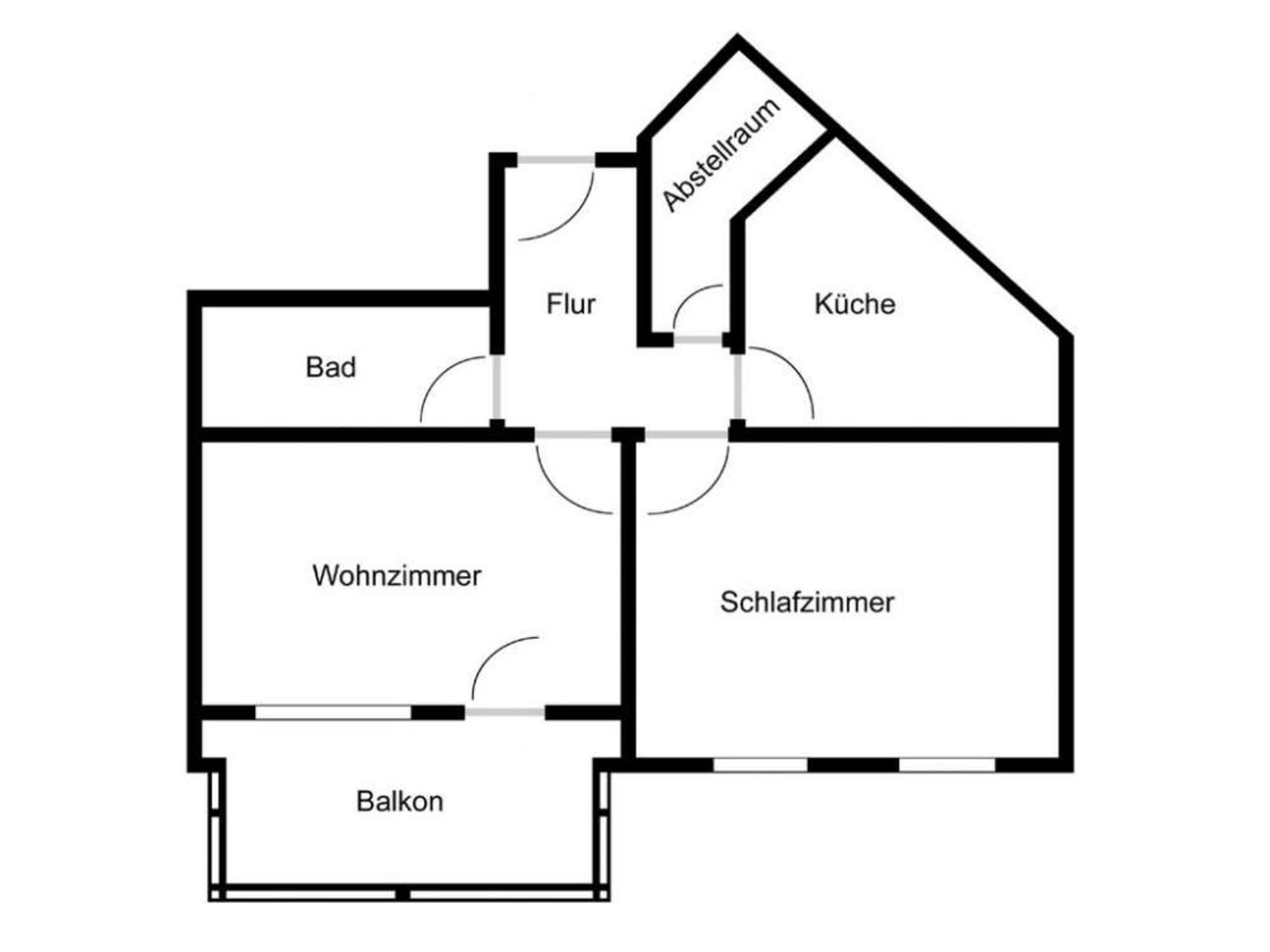 Grundriss der Wohnung