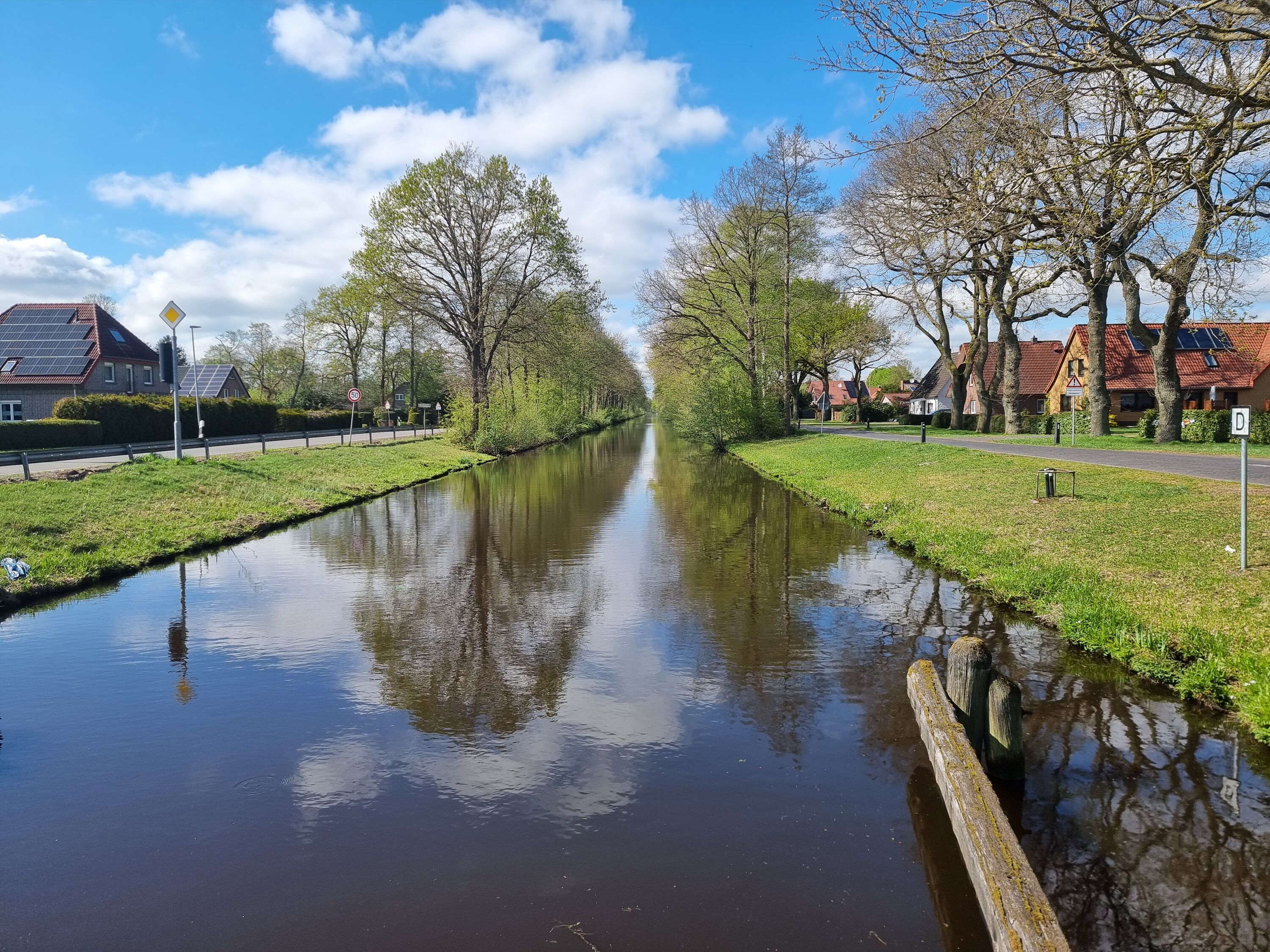 Elisabethfehnkanal direkt vor der Haustür