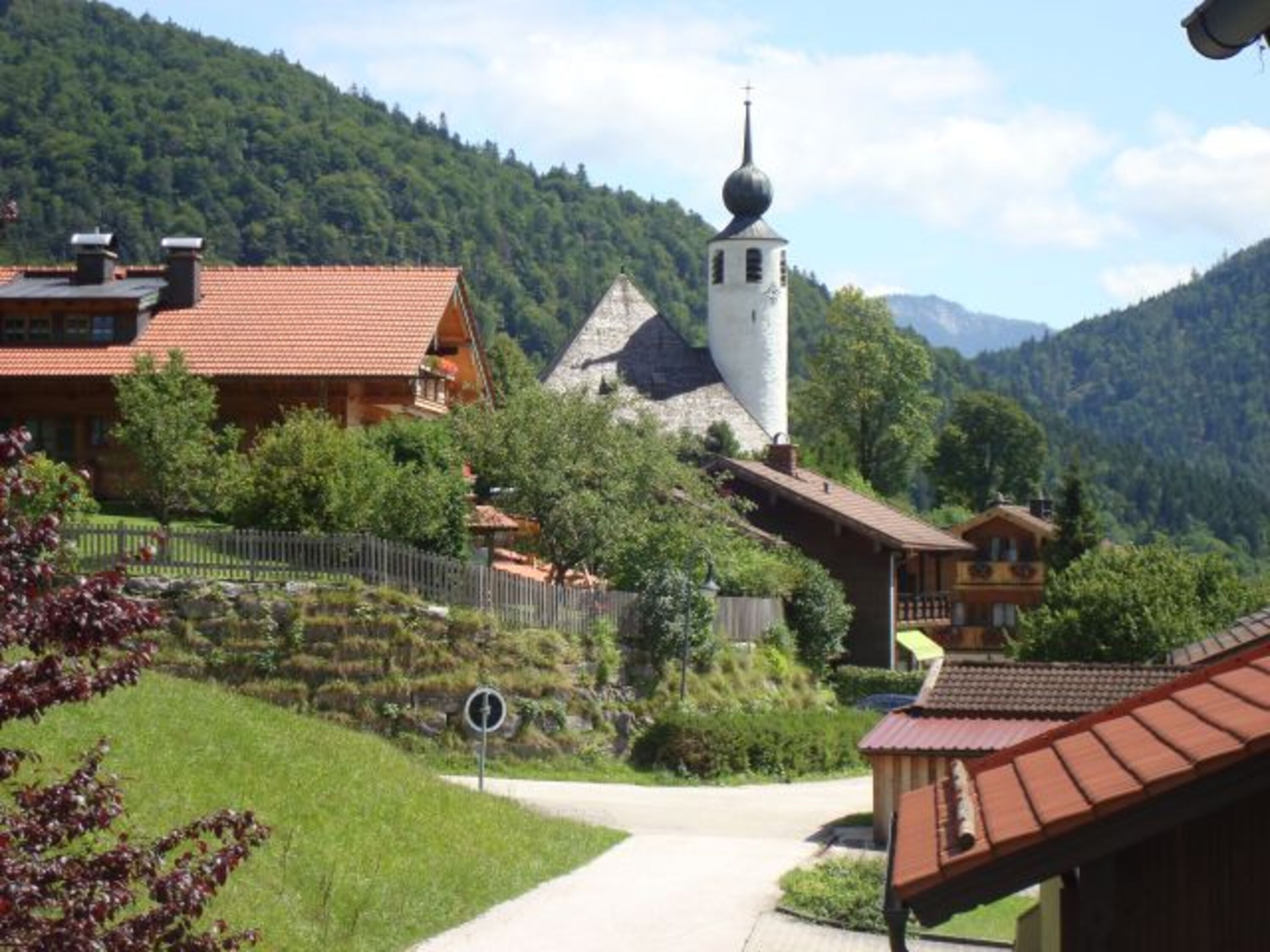 Blick vom Balkon unseres Hauses