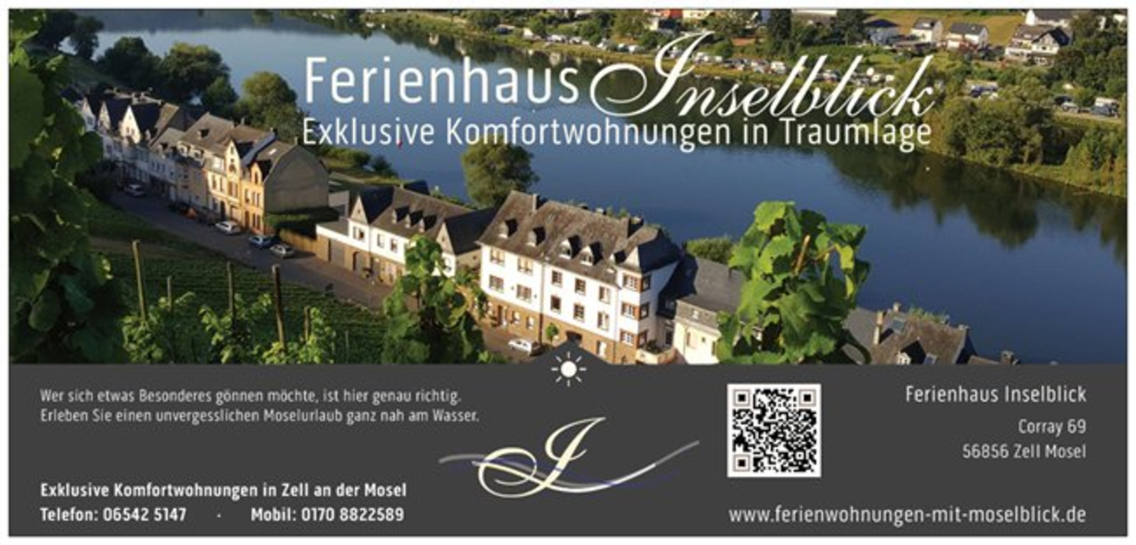 Ferienwohnungen mit Moselblick in Zell.