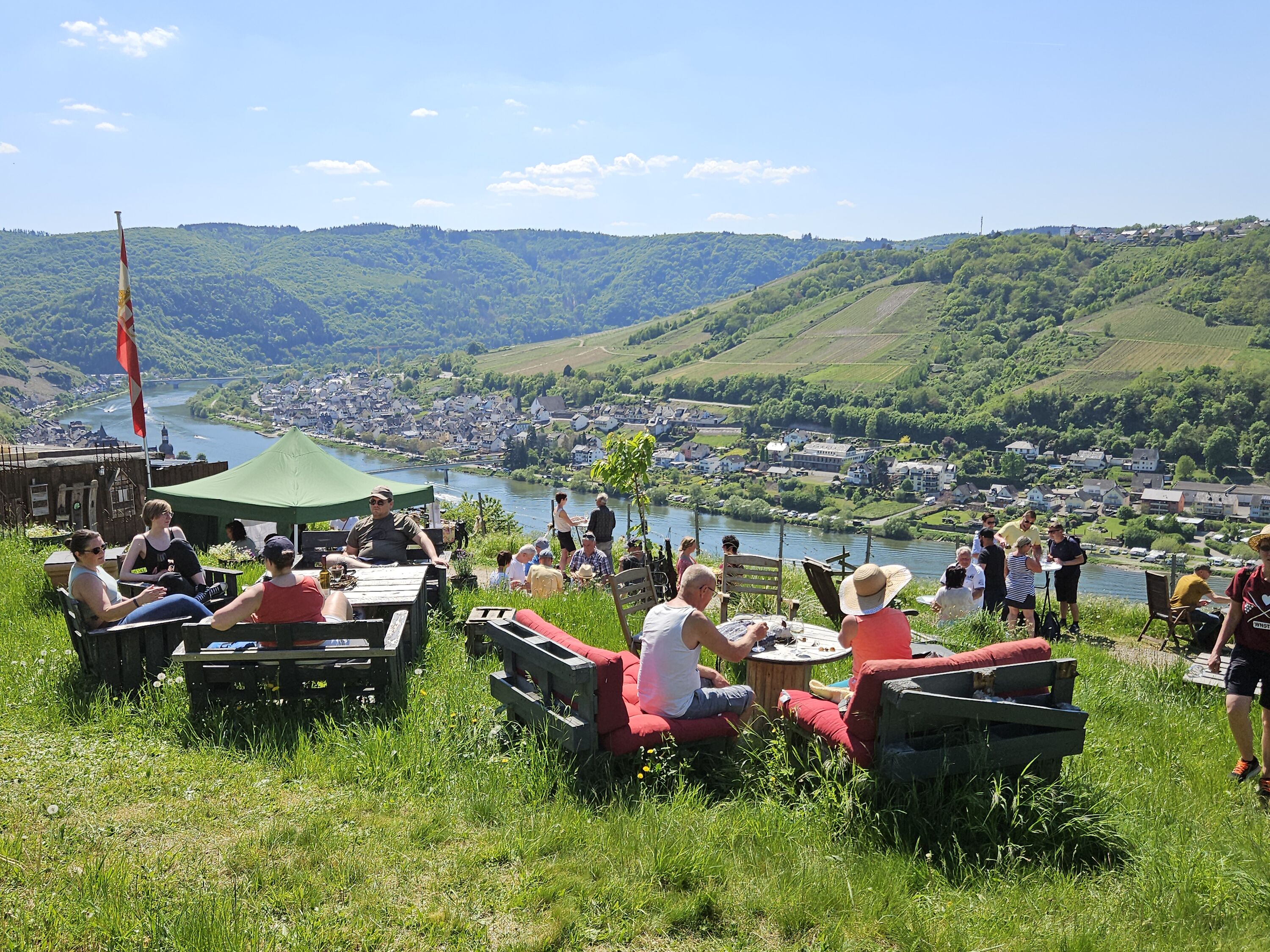 Event in den Weinbergen von Zell