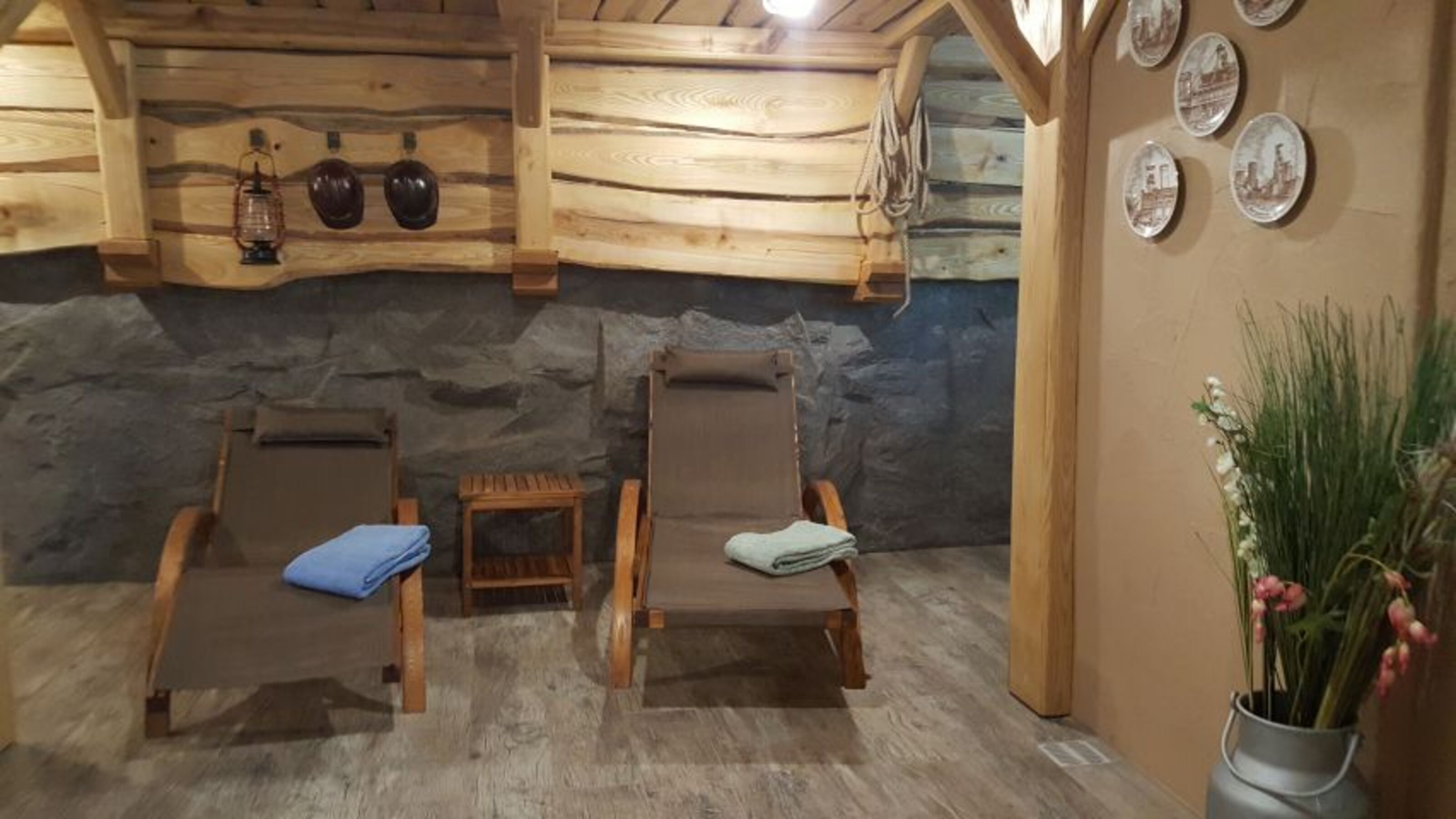 Relaxen im Wellnessbereich