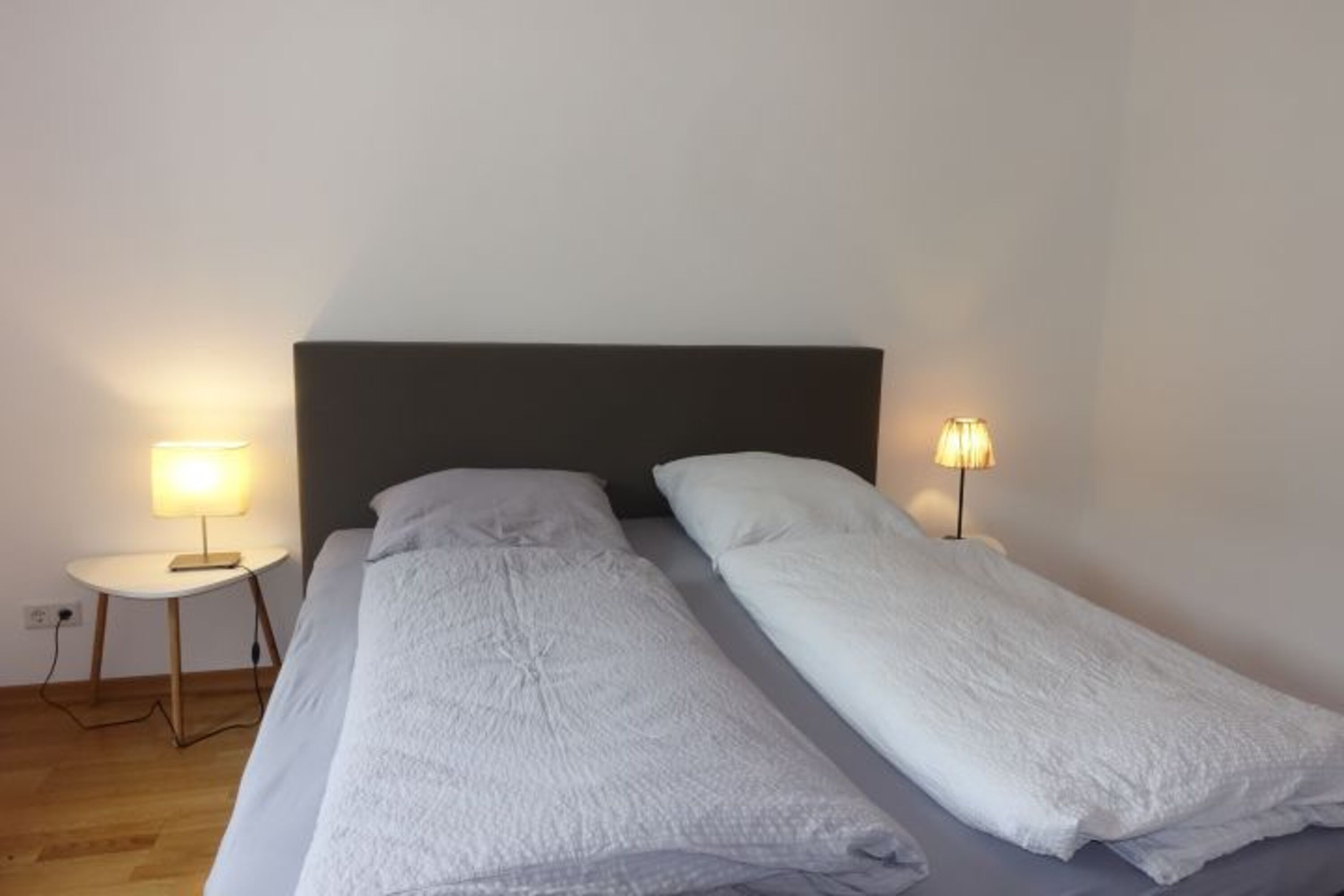 Schlafraum mit Doppelbett