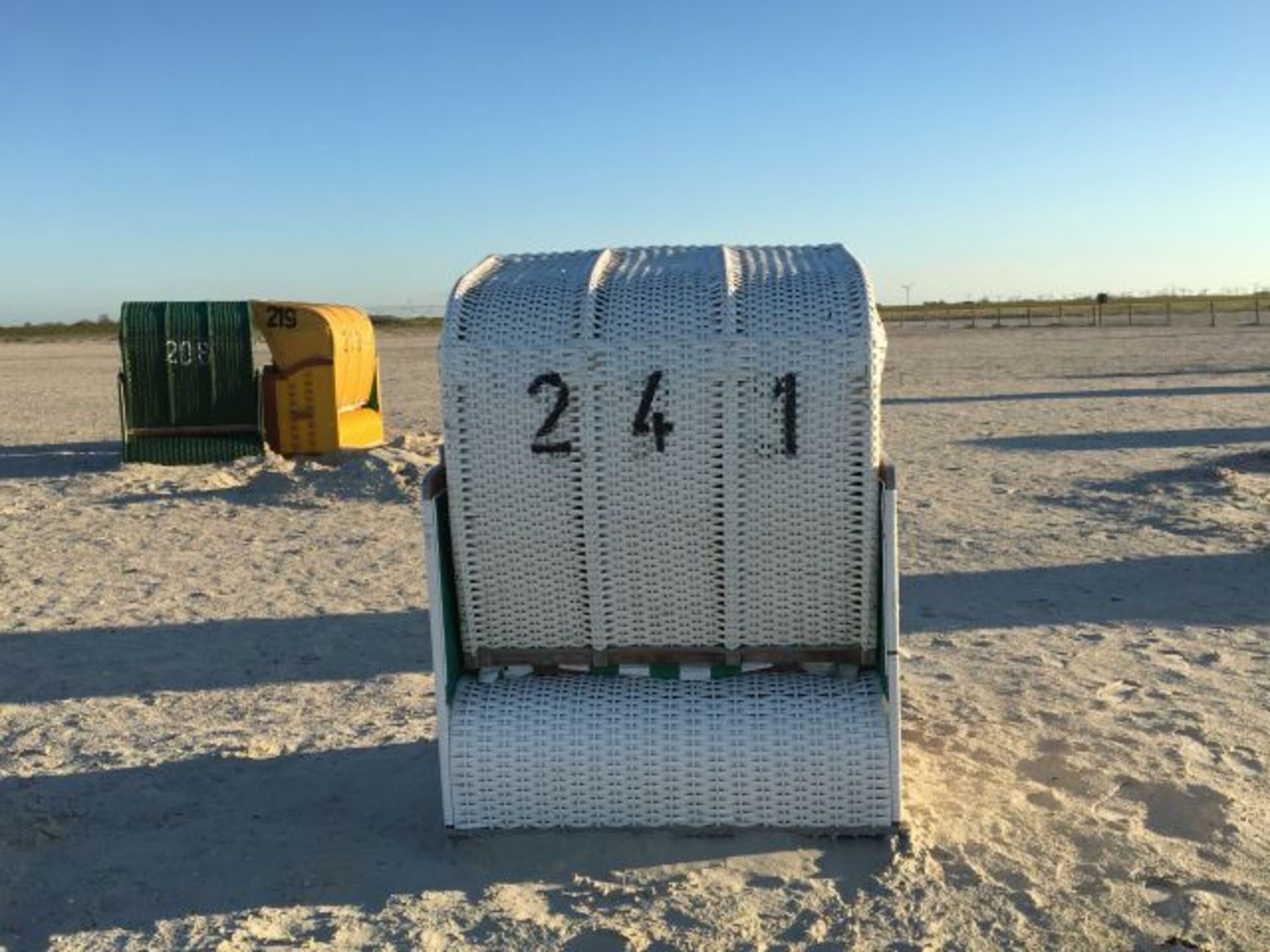 Strandkorb in Nessmersiel am Strand - kostenfrei