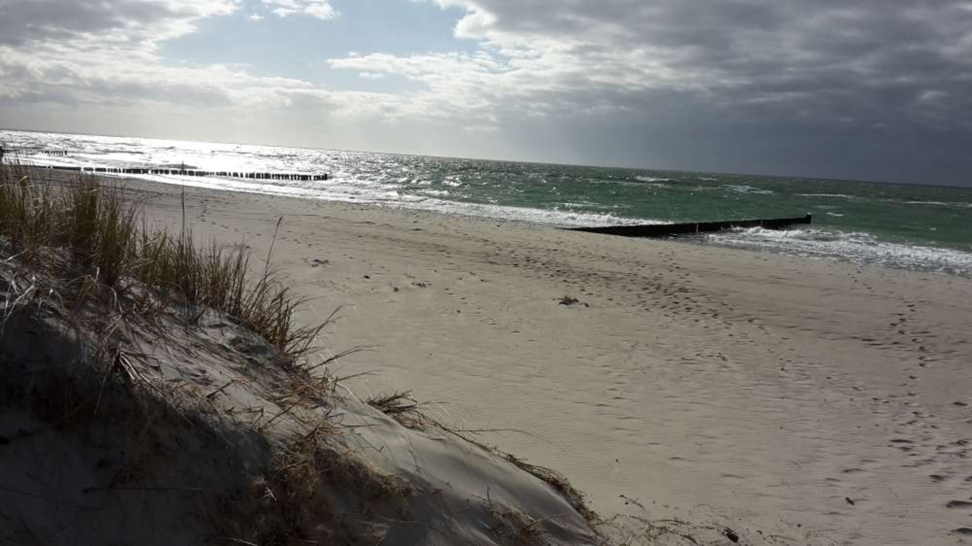 Strand vor Ort