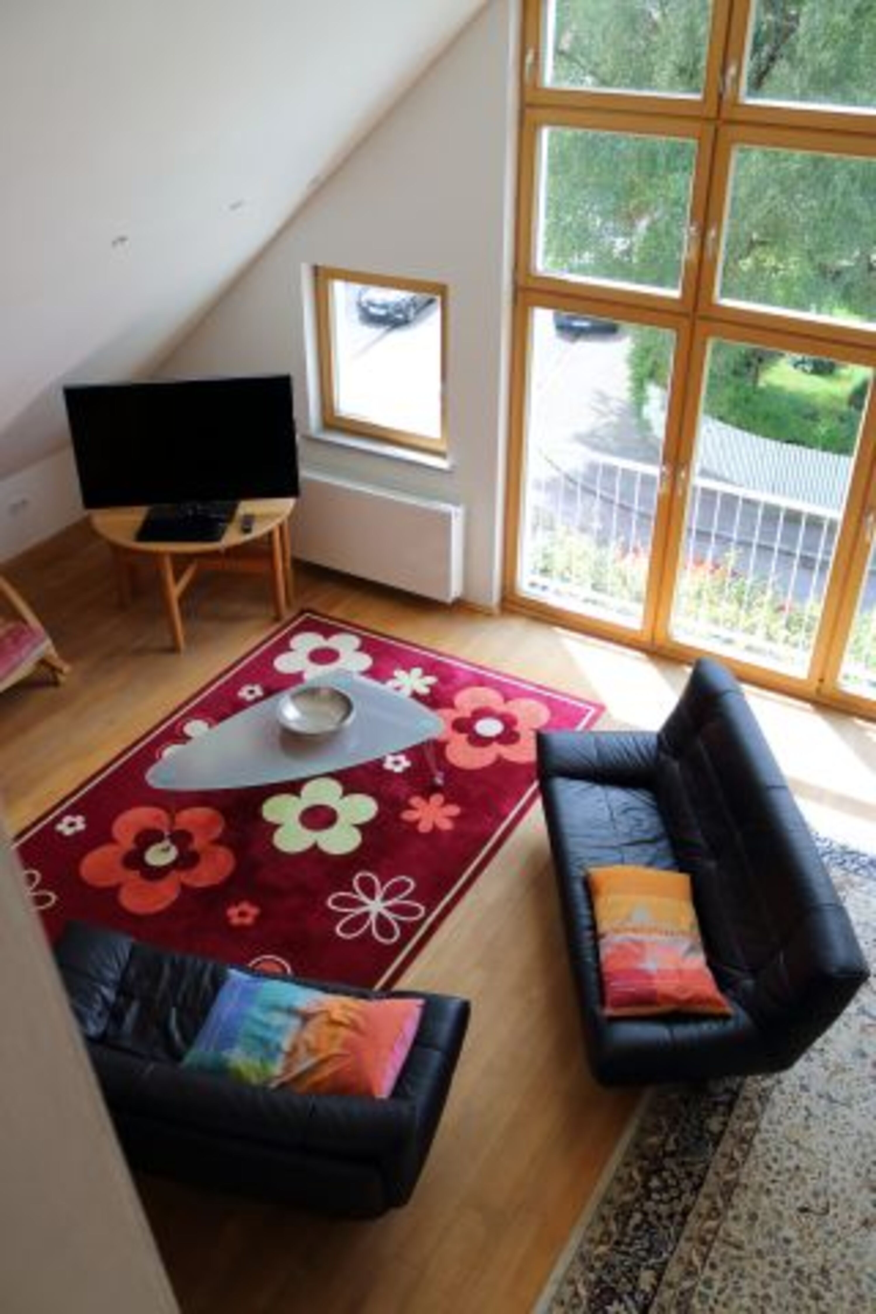 Wohnzimmer aus Sicht von der Galerie