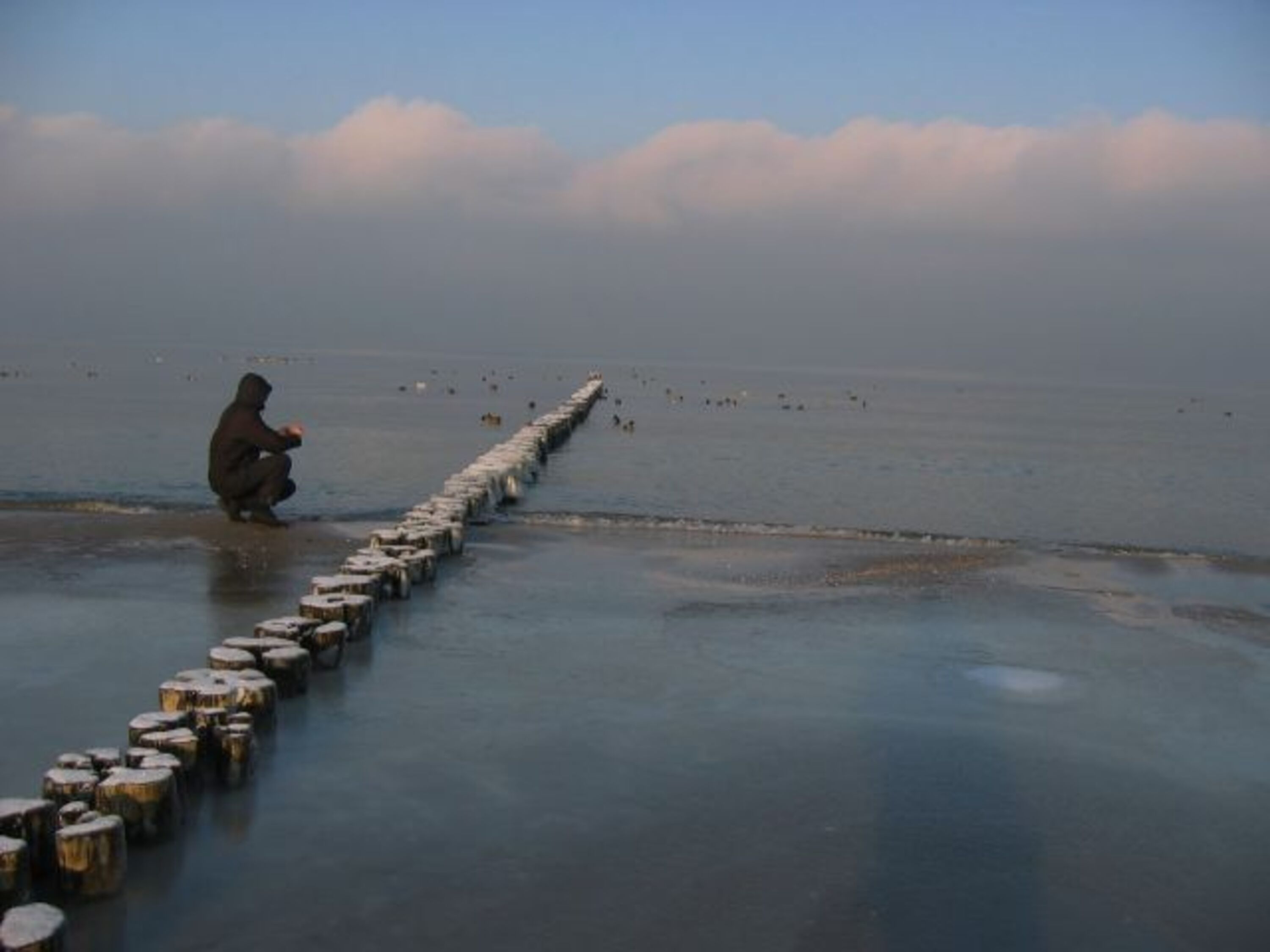 am Meer im Winter