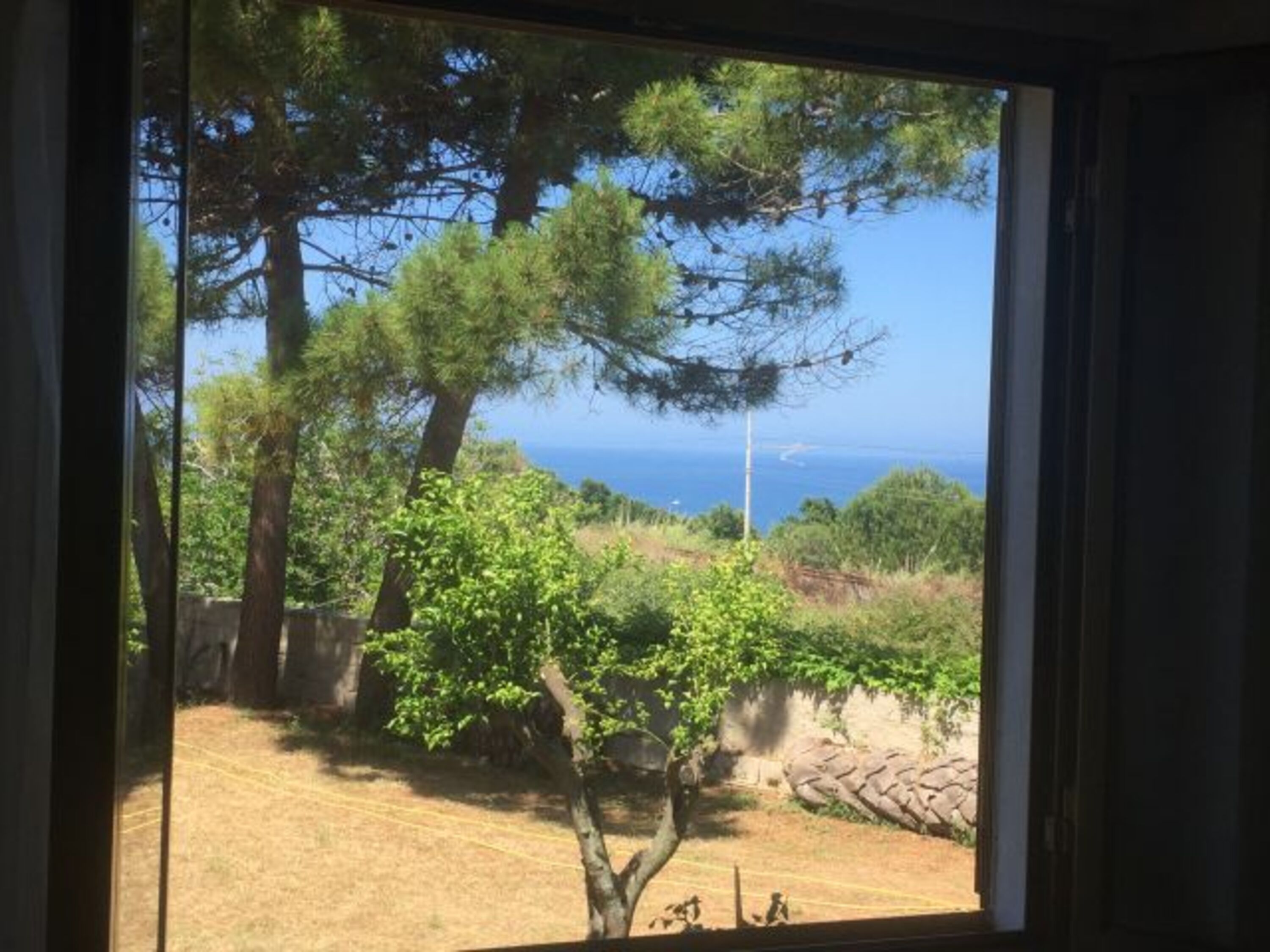 Blick aus dem Wohnzimmer-Fenster