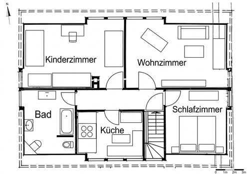 durchdachte Raumaufteilung