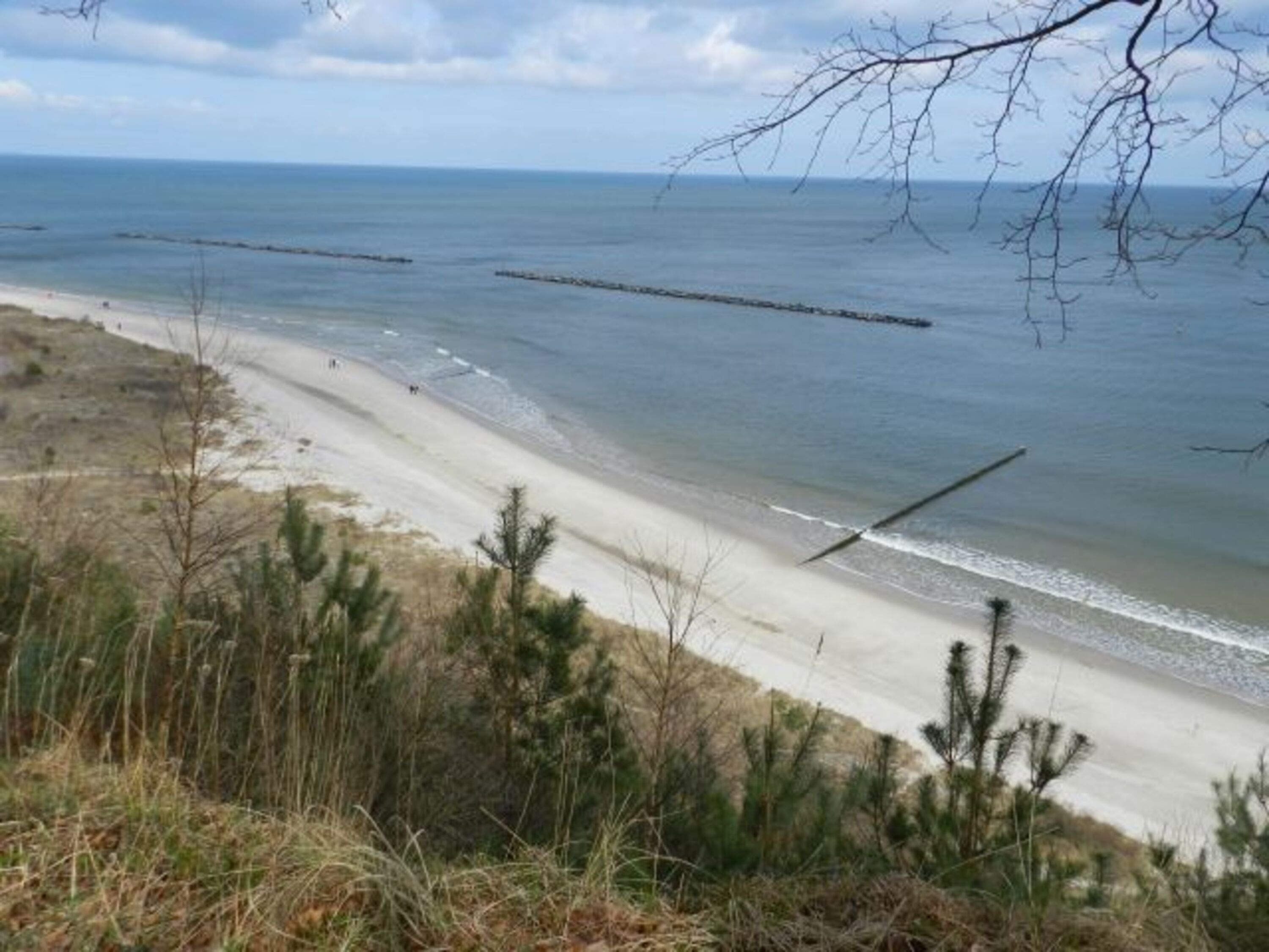 Steilküste Koserow mit Blick auf den Ostseestrand