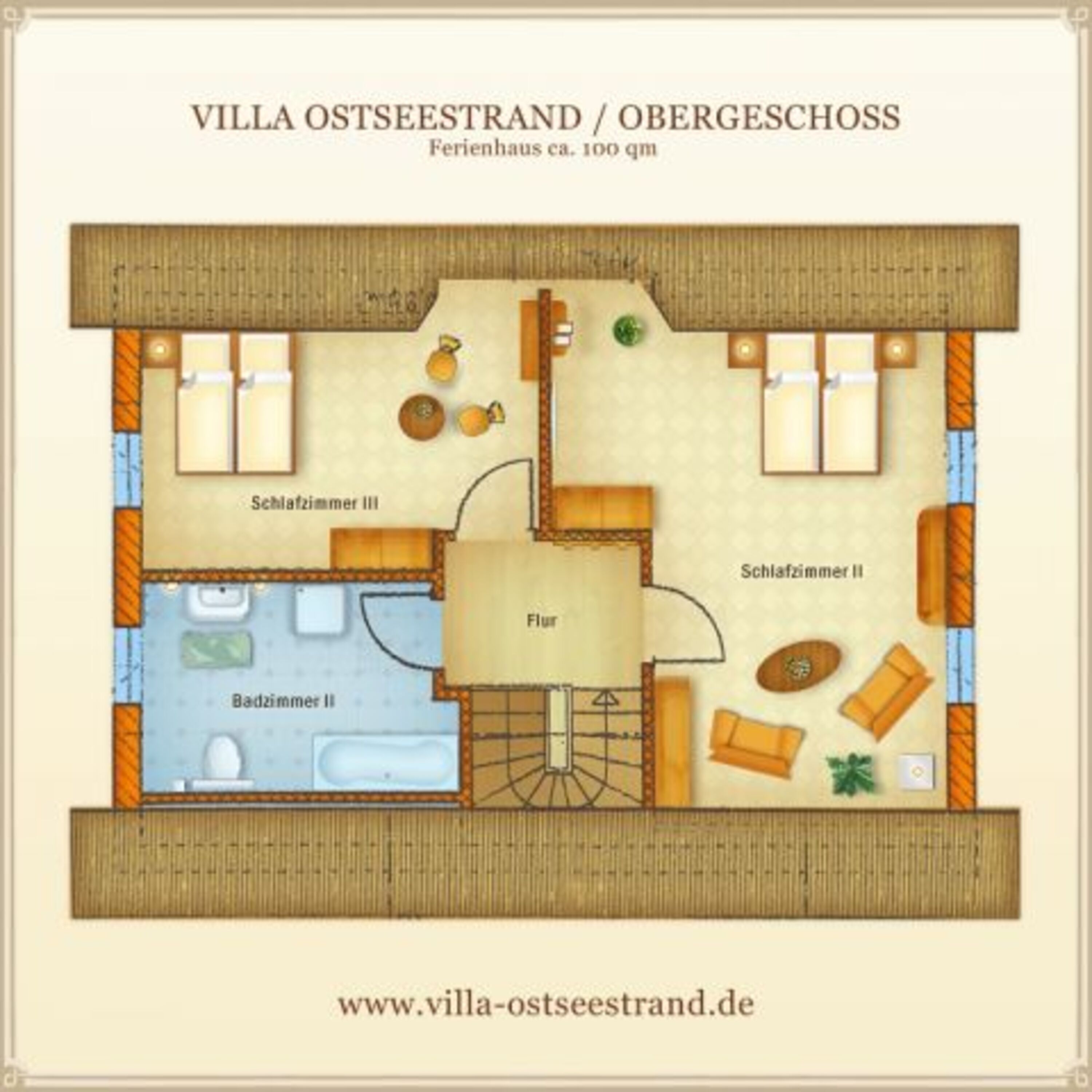 Grundriss im Obergeschoss