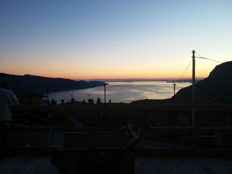 Sonnenuntergagn vom Balkon