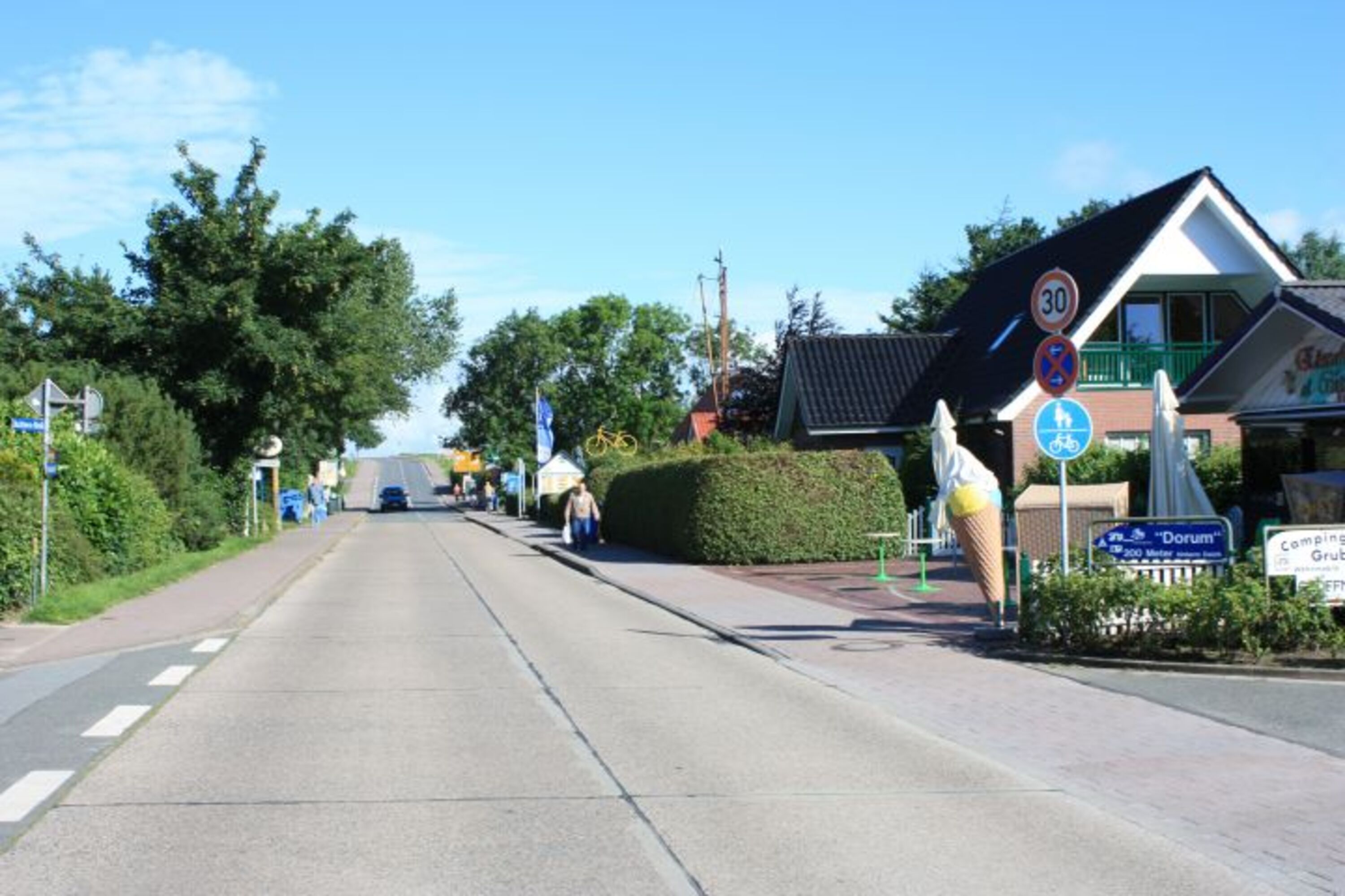 Sieltrift; "Futtermeile" am Ende der Deich