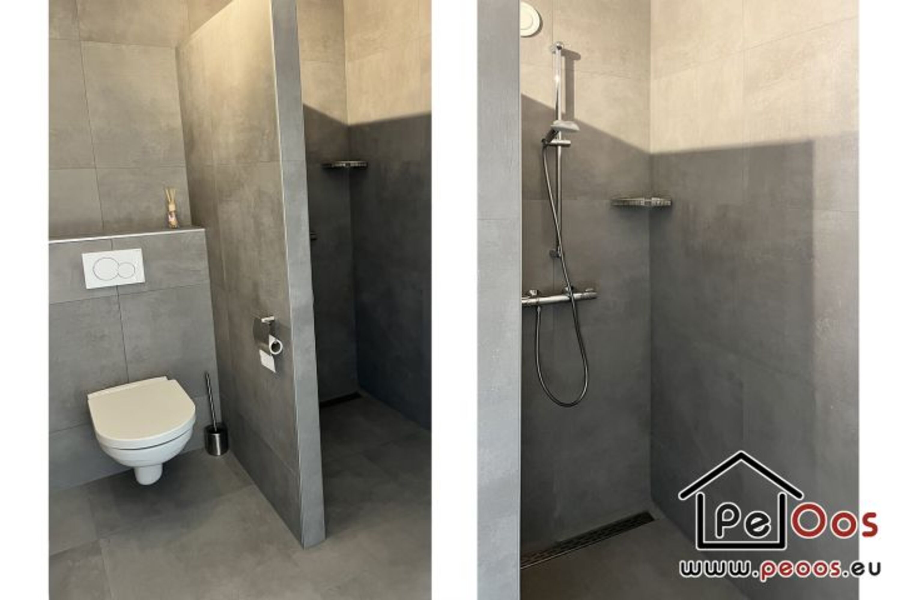 Fantastische Dusche und Toilette