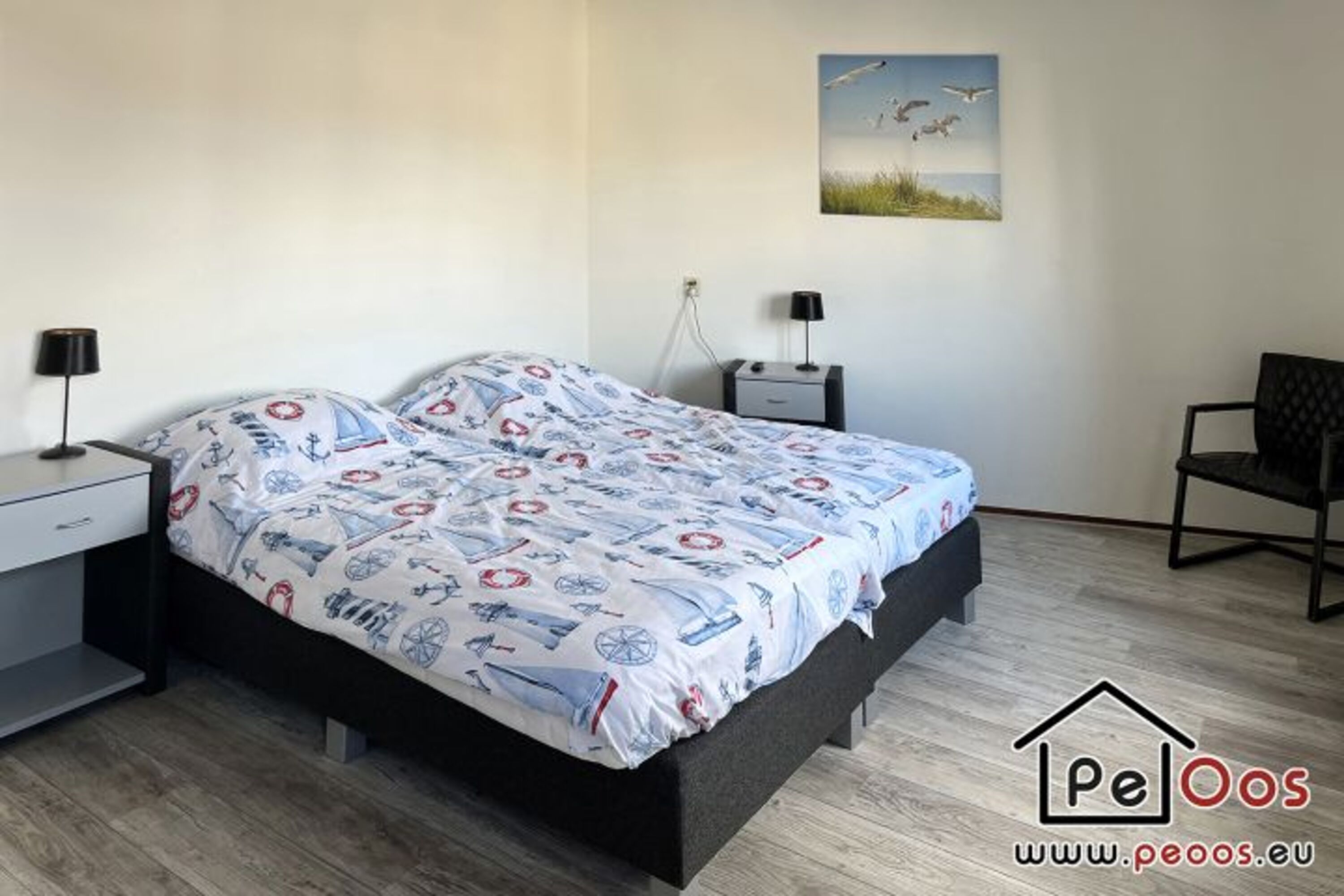 Masterbedroom mit Doppelbett