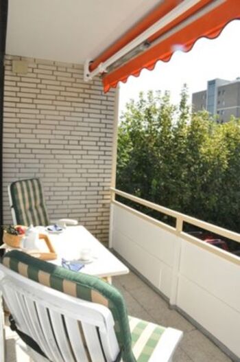 Möblierter Balkon