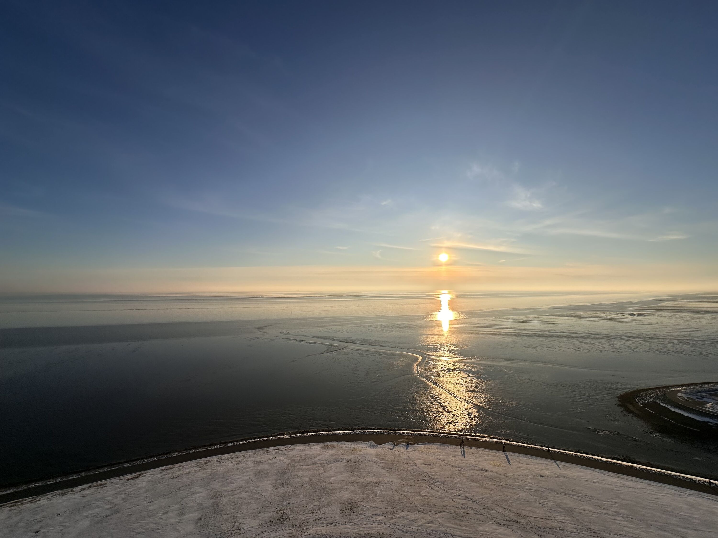 Sonnenuntergang an der Lagune