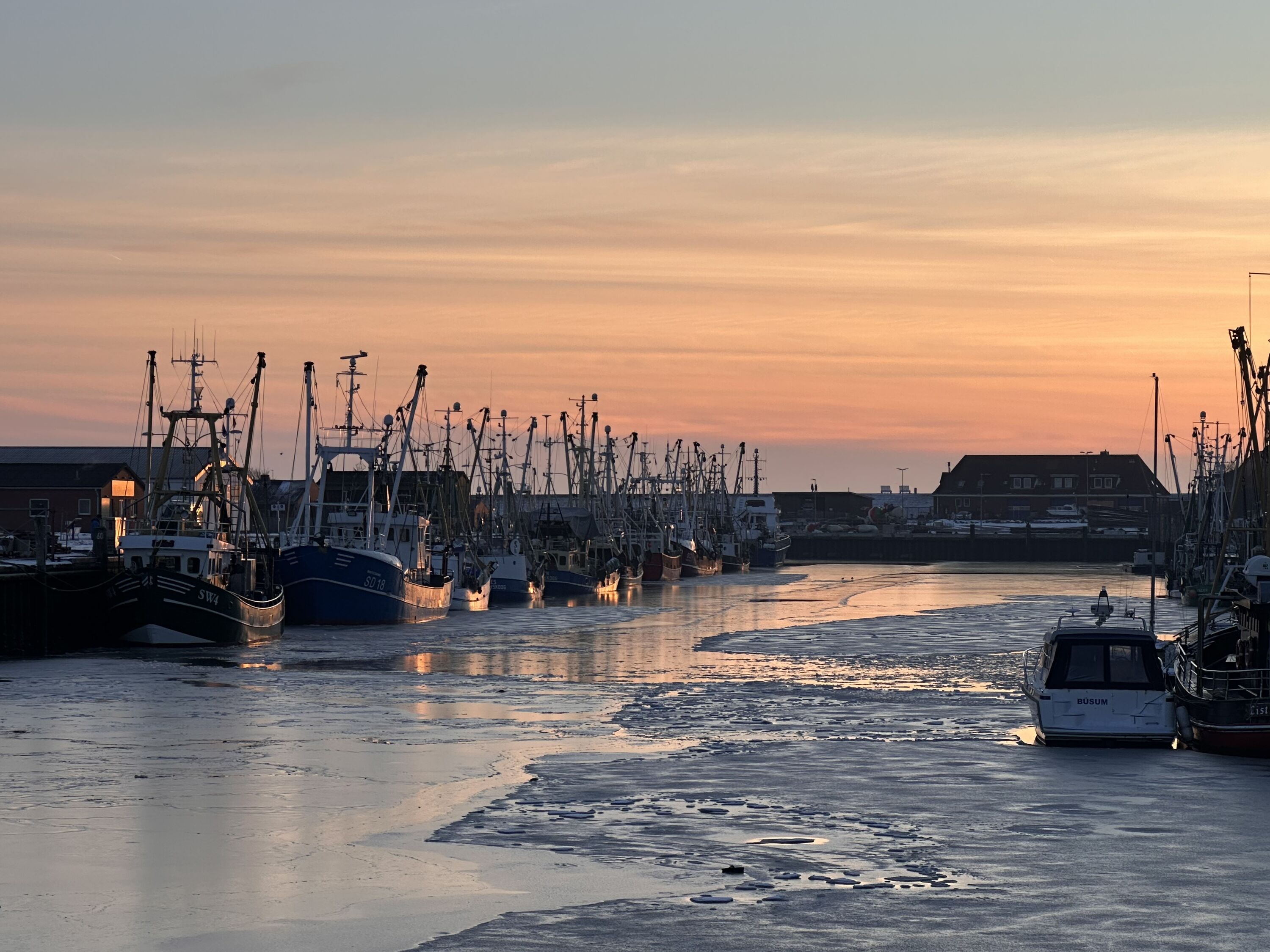 Winterlicher Hafen