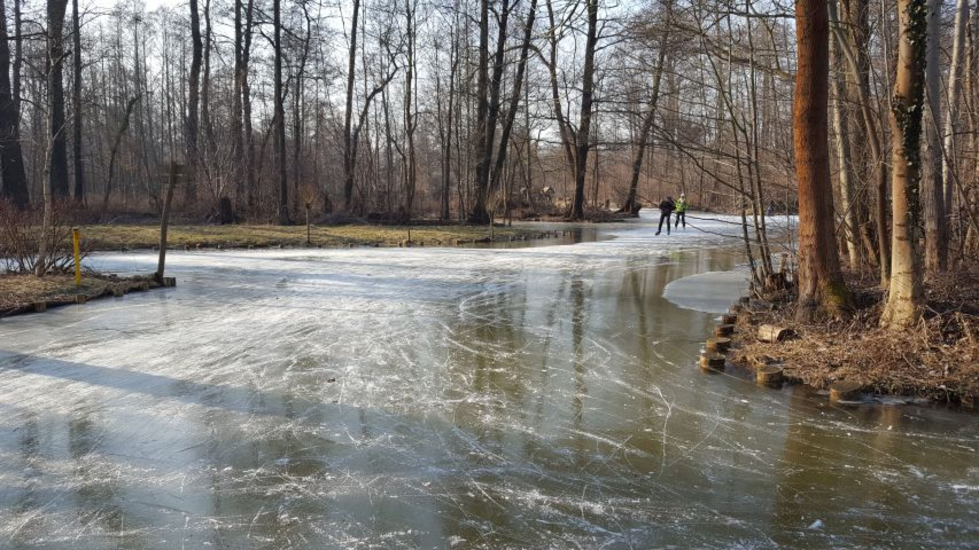 Zugefrorene Fließe
