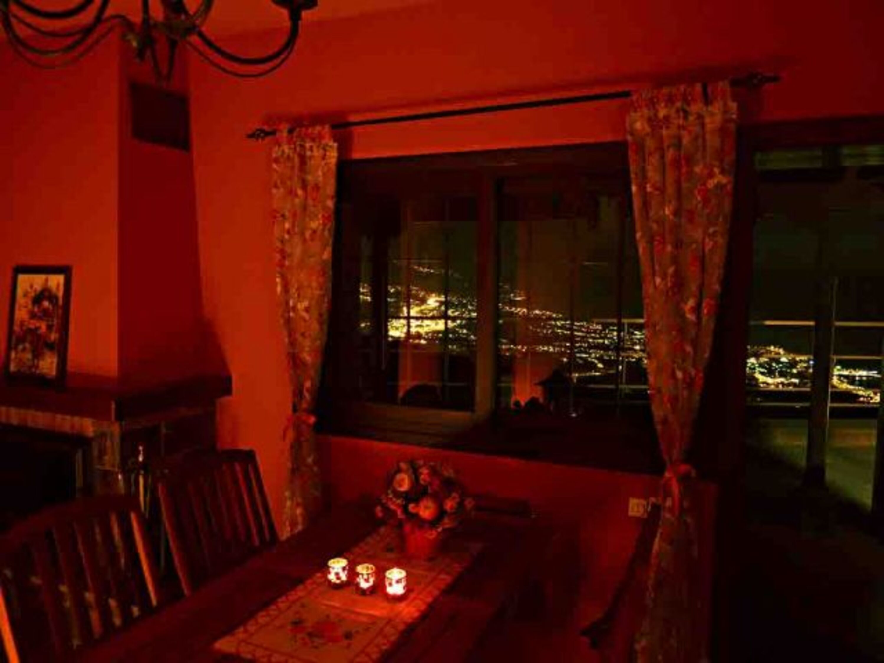 Kerzenschein bei Nacht