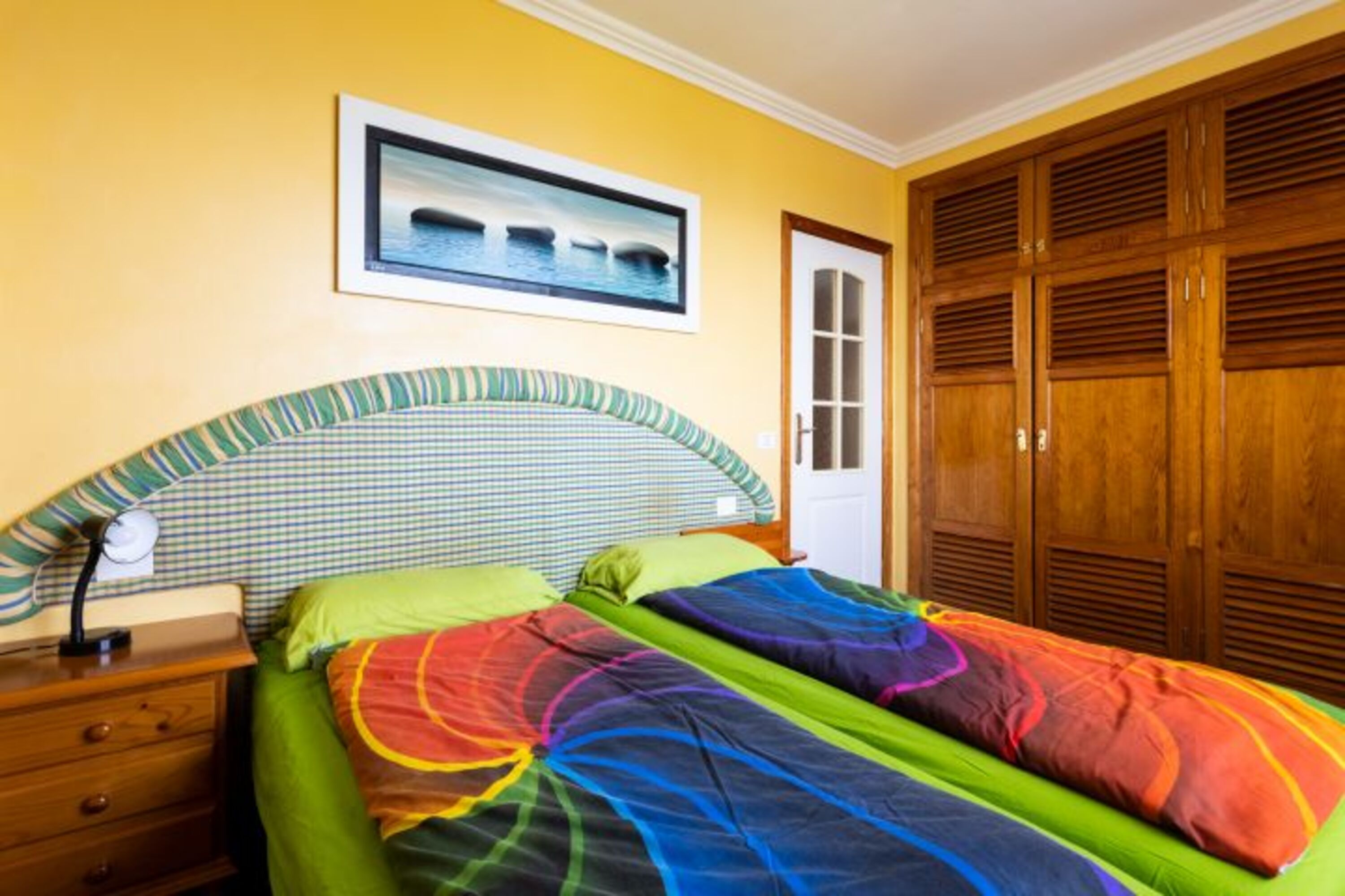 Blick in das Schlafzimmer