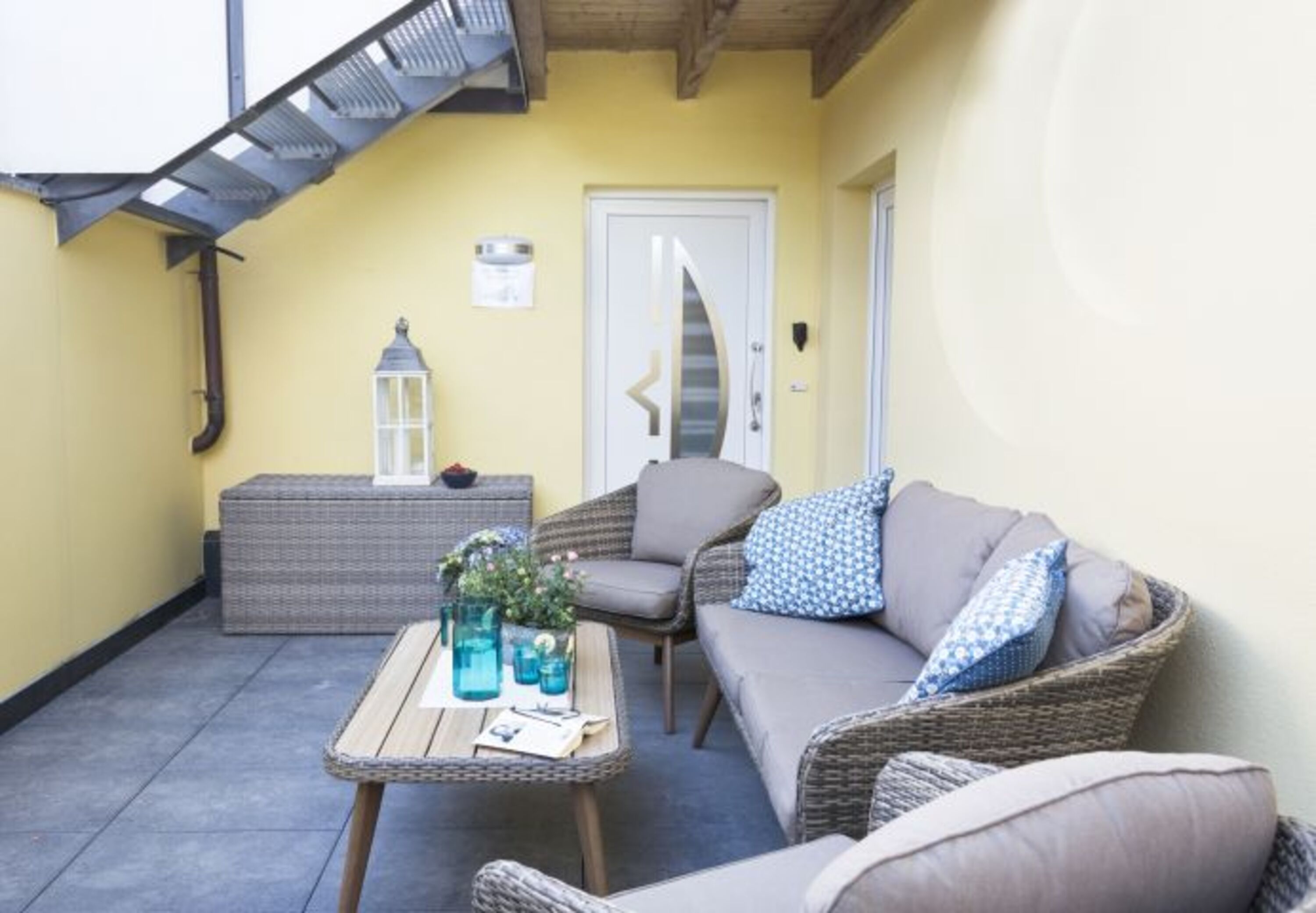 Sitzecke auf der Terrasse