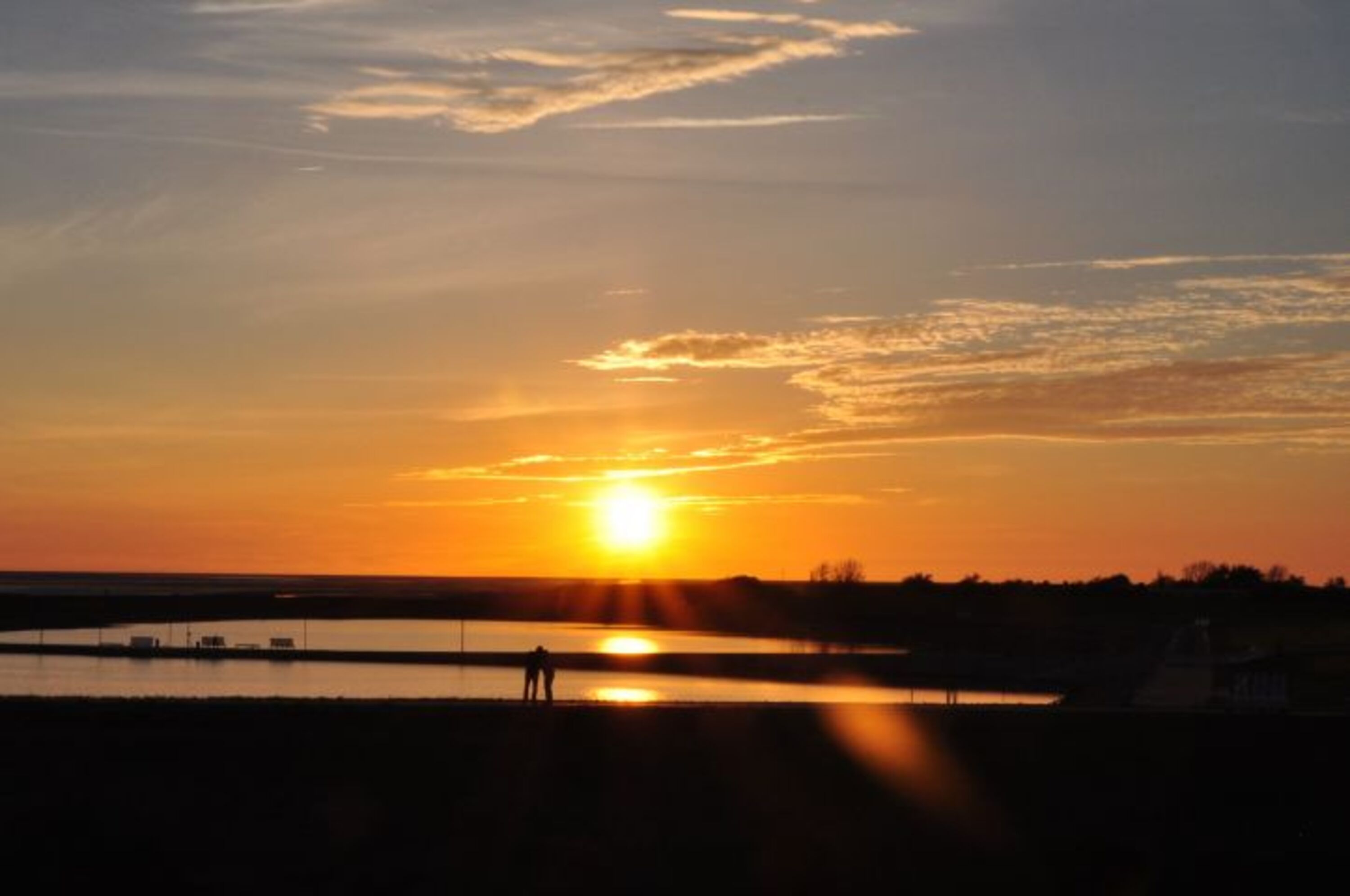 Sonnenuntergang in der Lagune