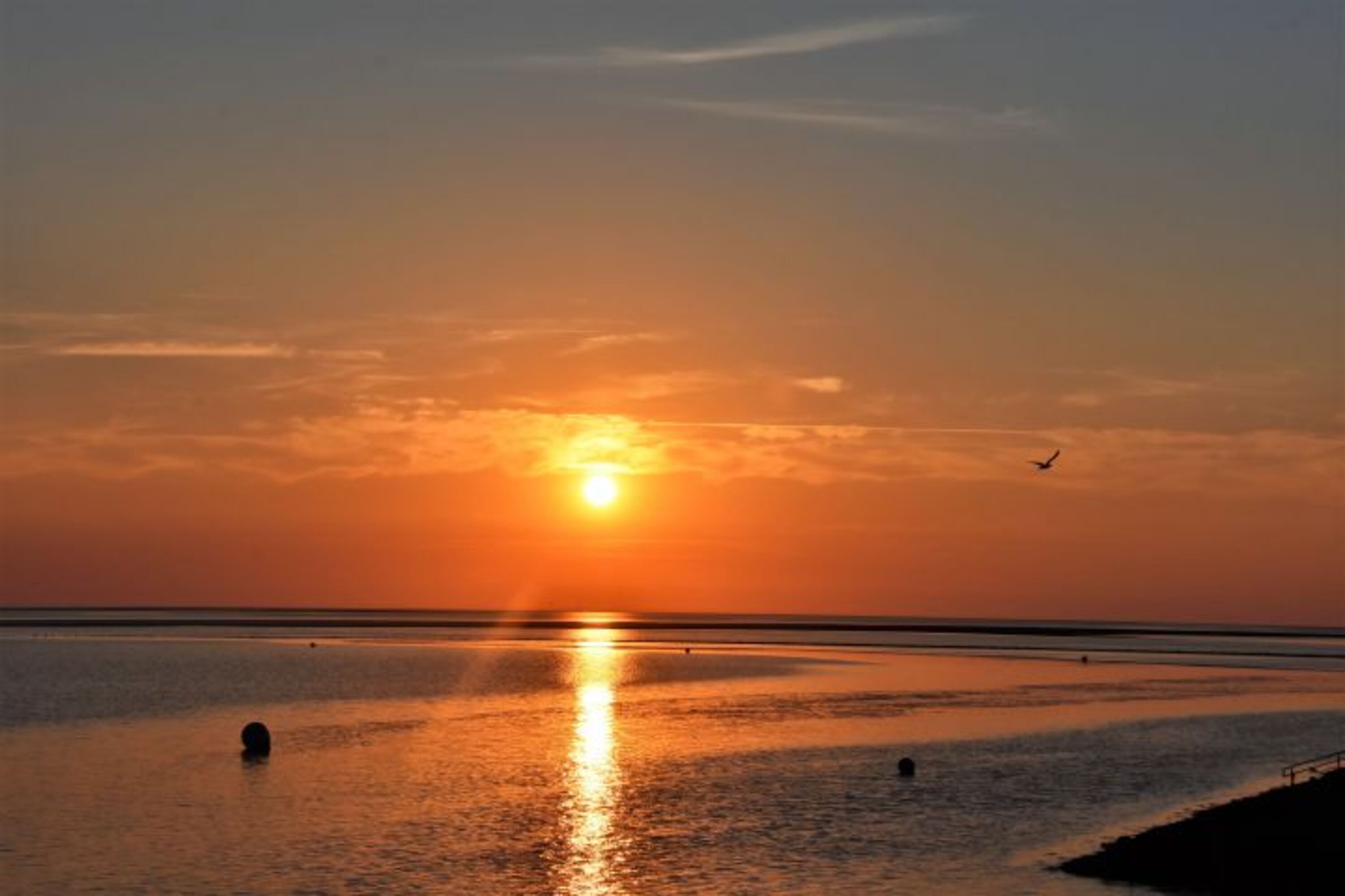 Sonnenuntergang über dem Meer
