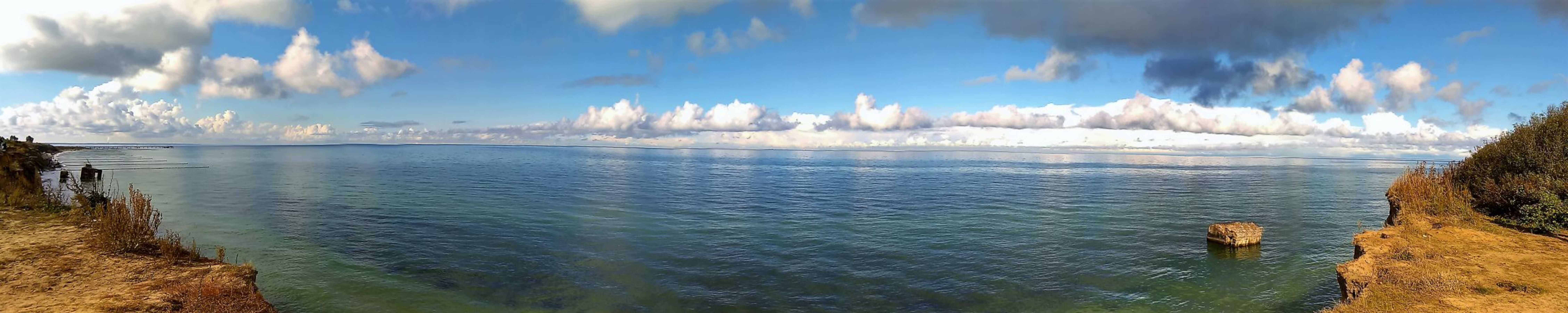 Blick vom Steilufer
