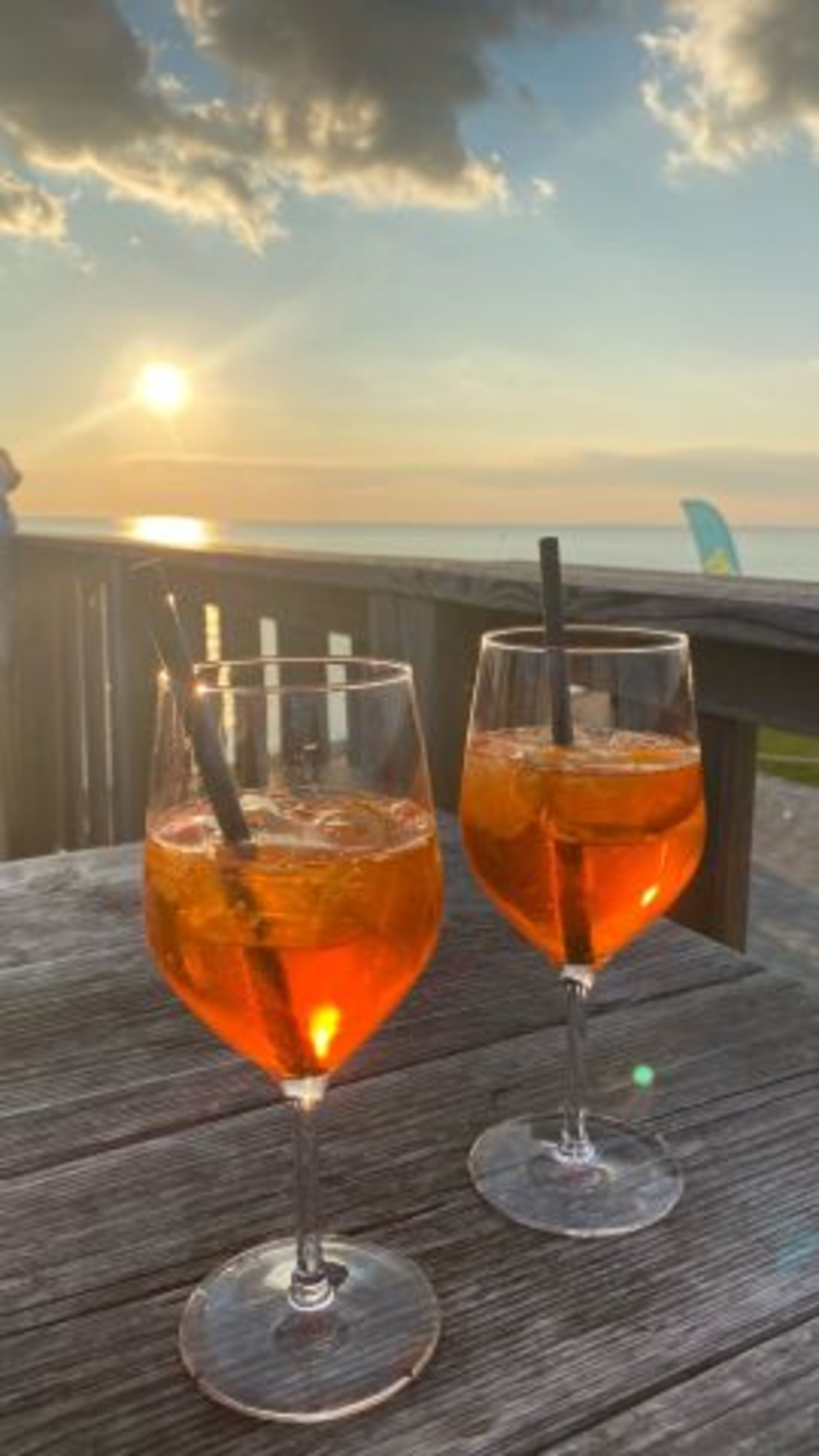 Sundowner in der Strandbar