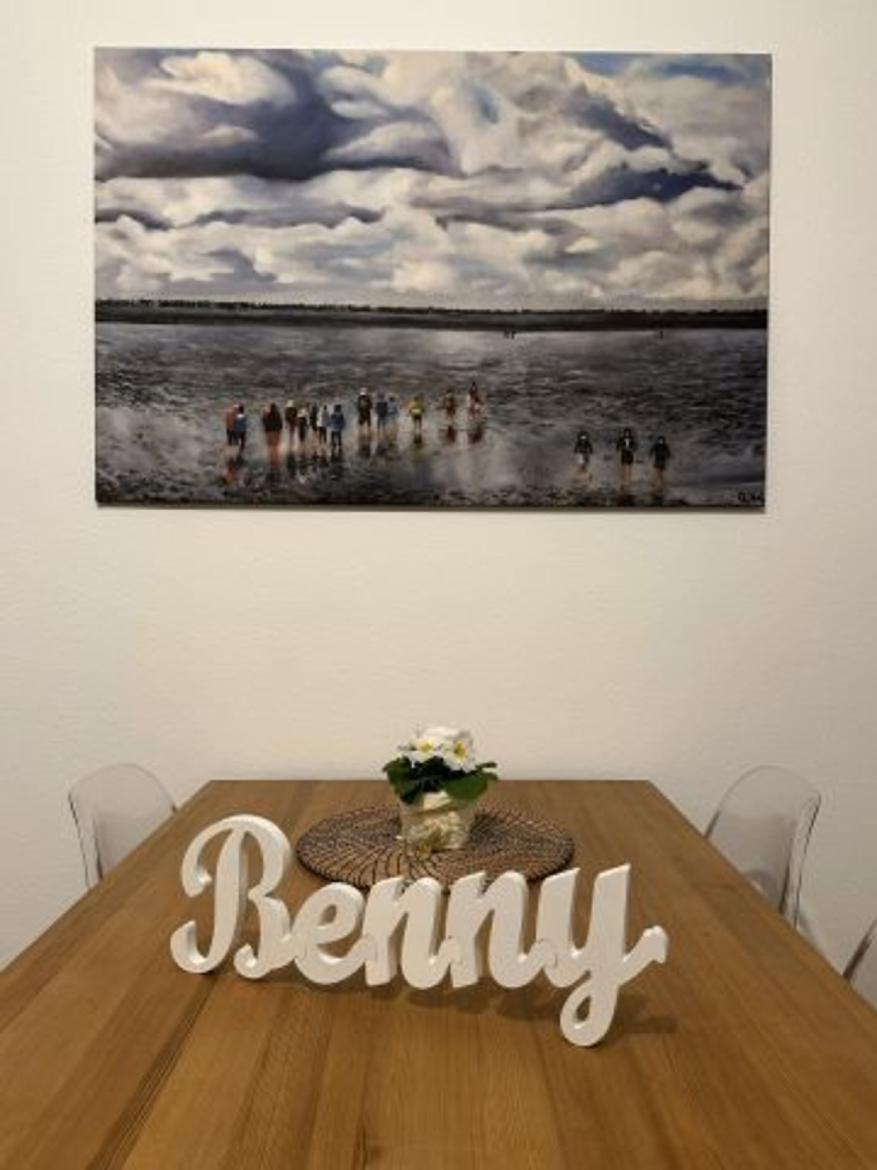 Essbereich im Wohnzimmer