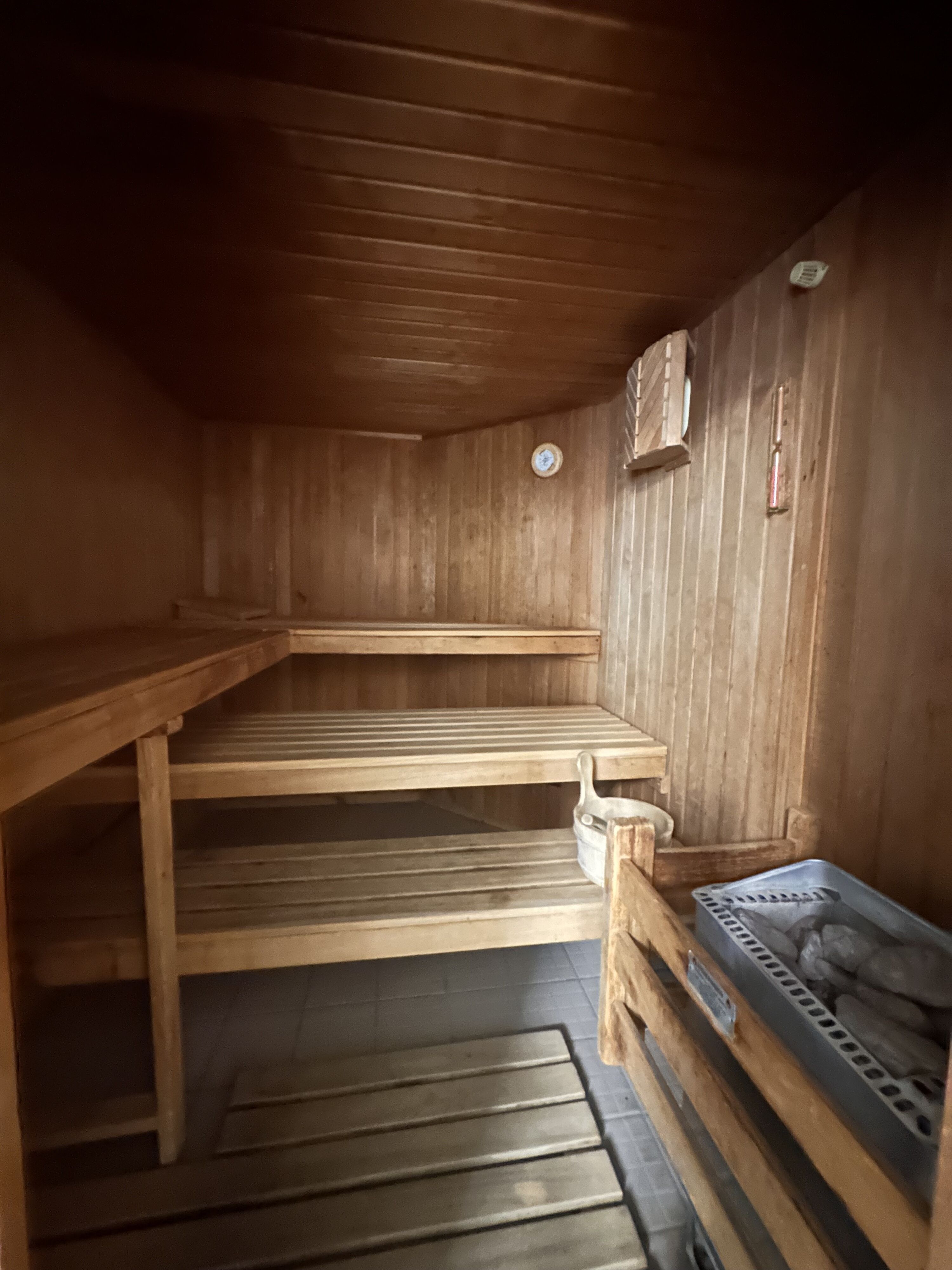Blick in die Sauna